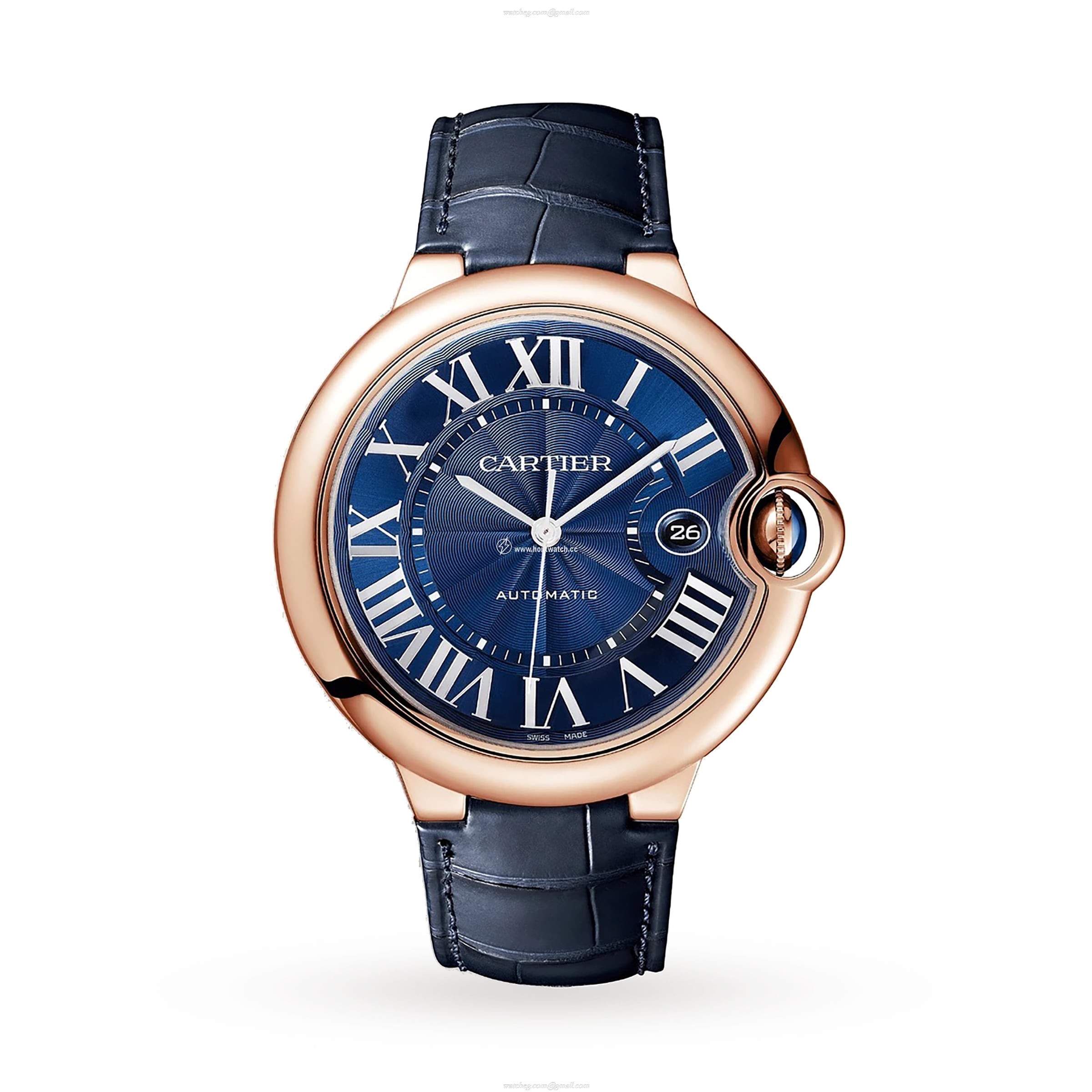 Cartier Ballon Bleu de Cartier 42mm Rose Gold Automatic Blue Watch