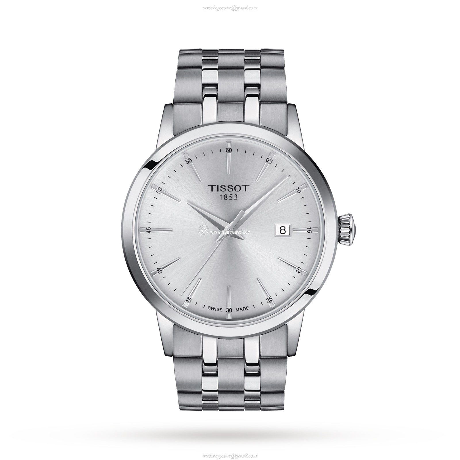 Tissot T-Classic Dream 42mm Silver Dial Quartz Watch - Stainless Steel
