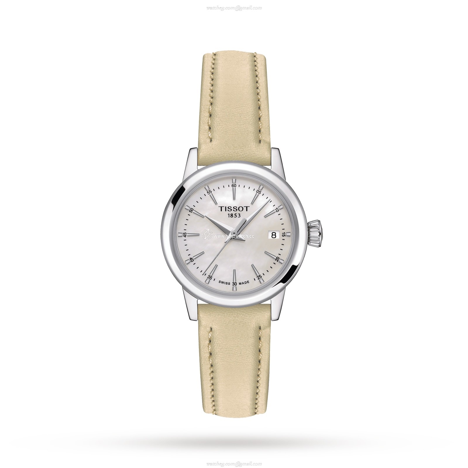 Tissot T-Classic Ladies Watch - 28mm Stainless Steel & Mother of Pearl Dial