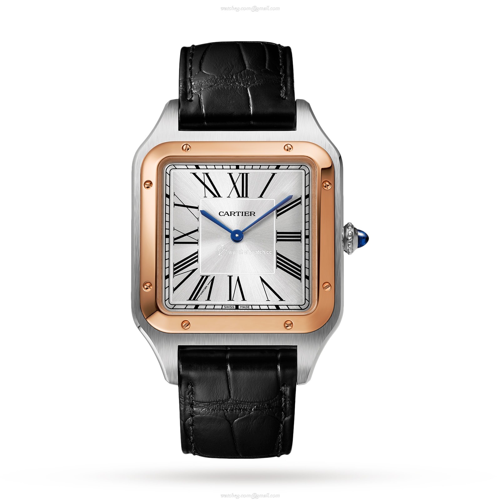 Cartier Santos-Dumont W2SA0017 | Steel & Rose Gold | 34mm Manual Winding