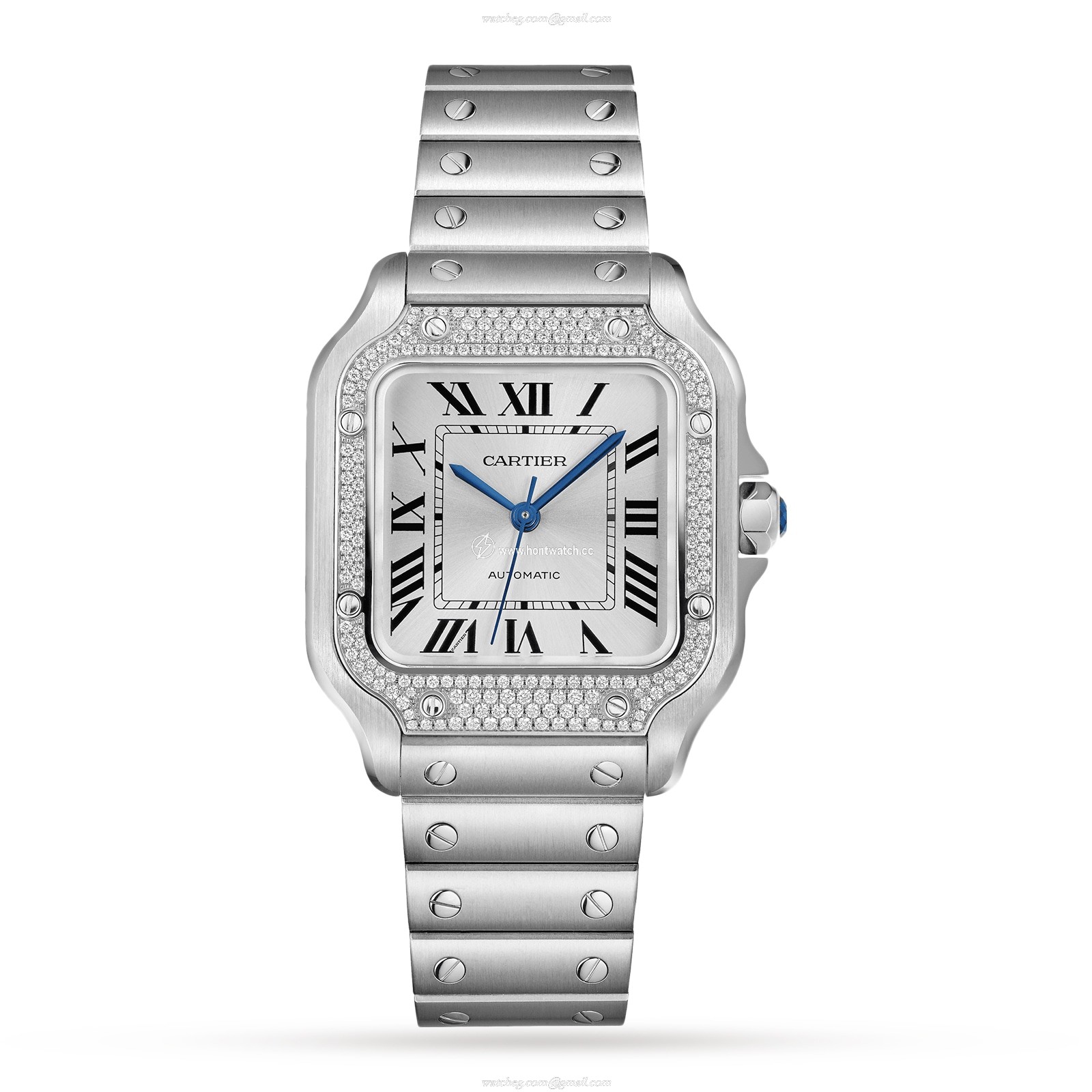 Cartier Santos de Cartier W4SA0005 | 35mm Steel Automatic Silver Watch