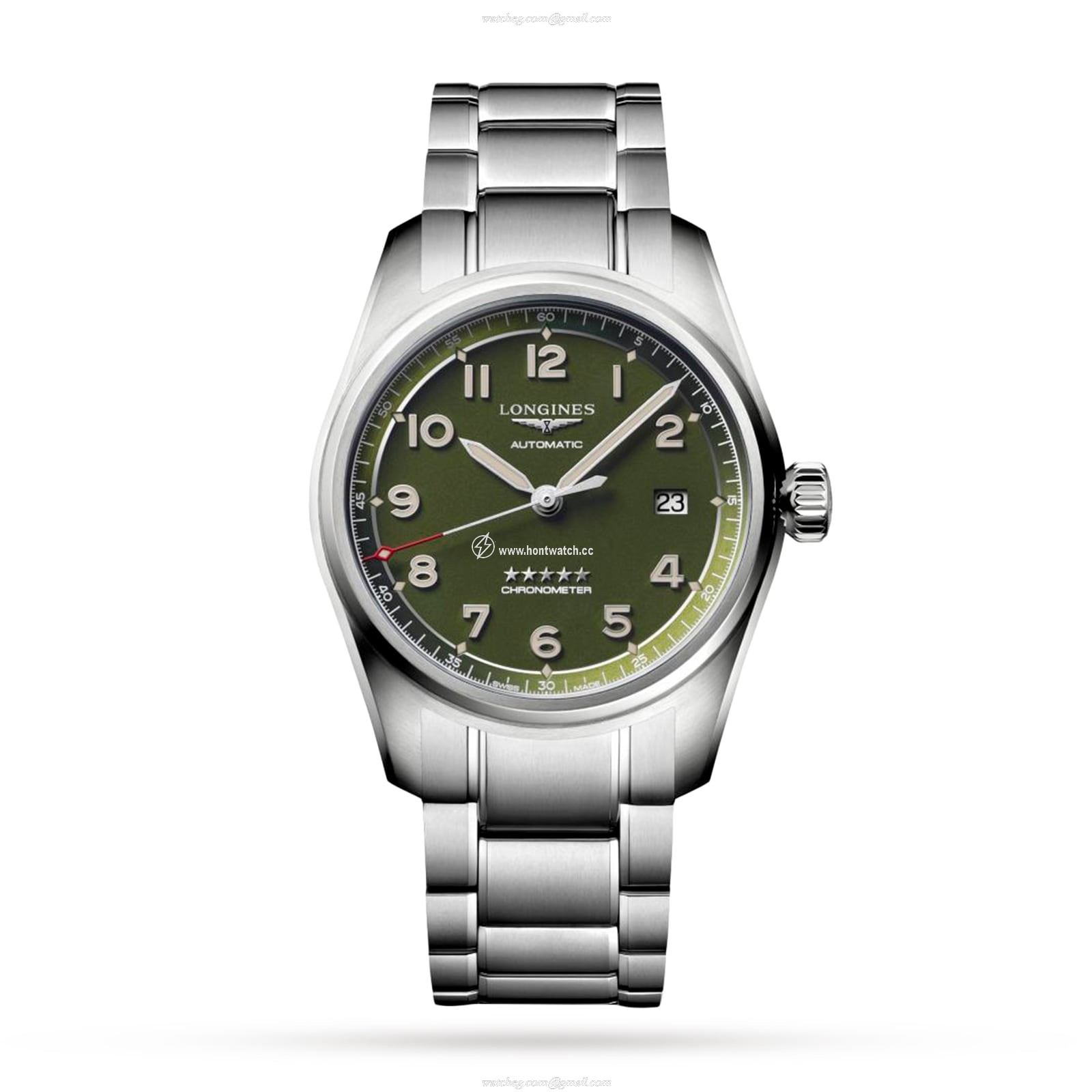 Longines Spirit L38104036 Automatic Green Dial - 40mm Stainless Steel Watch