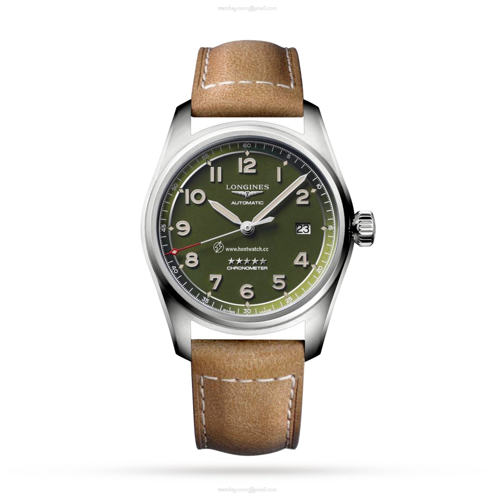 Longines Spirit L38104032 | 40mm Automatic Green Dial | Stainless Steel
