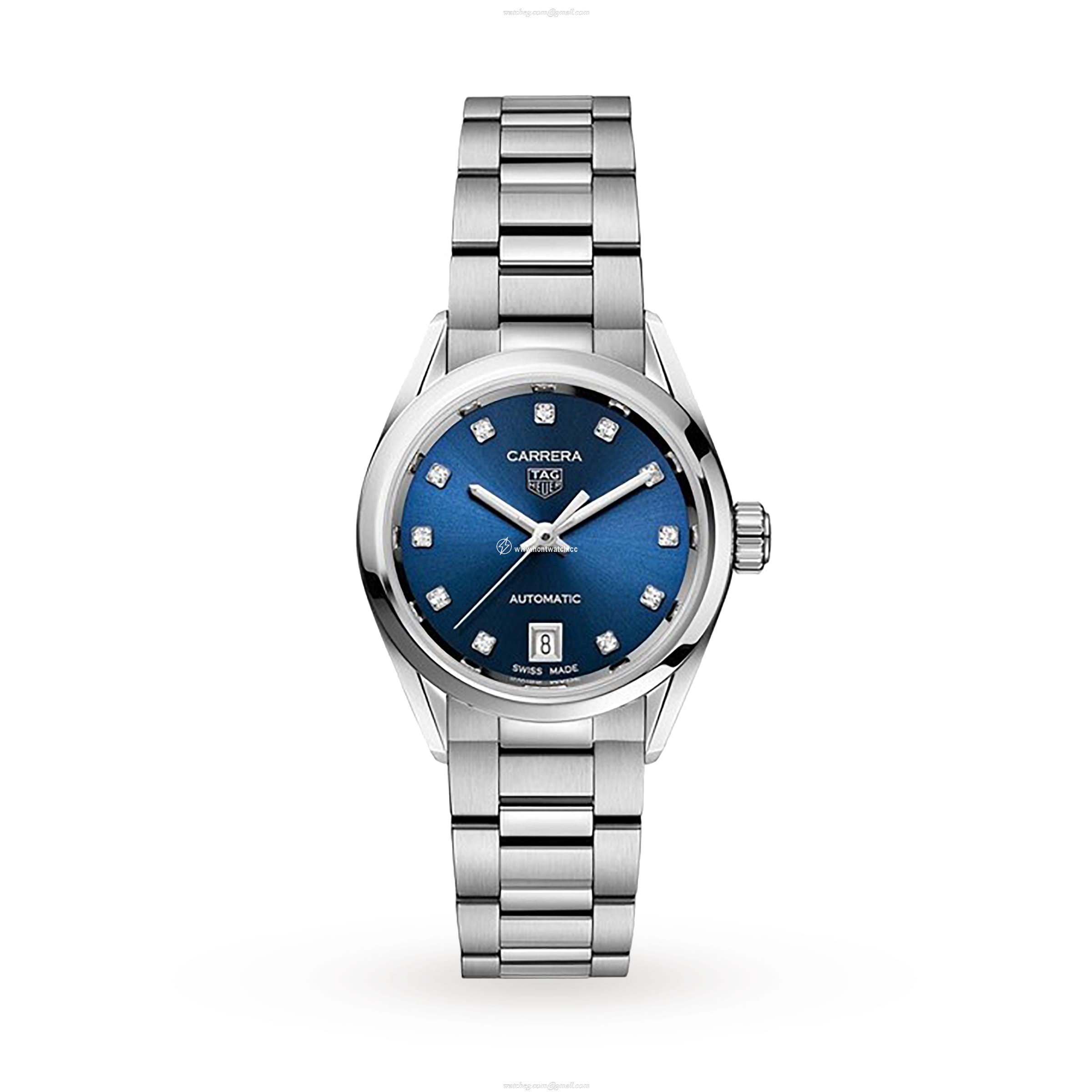 TAG Heuer Carrera WBN2413.BA0621 | 29mm Blue Dial | Diamond Markers