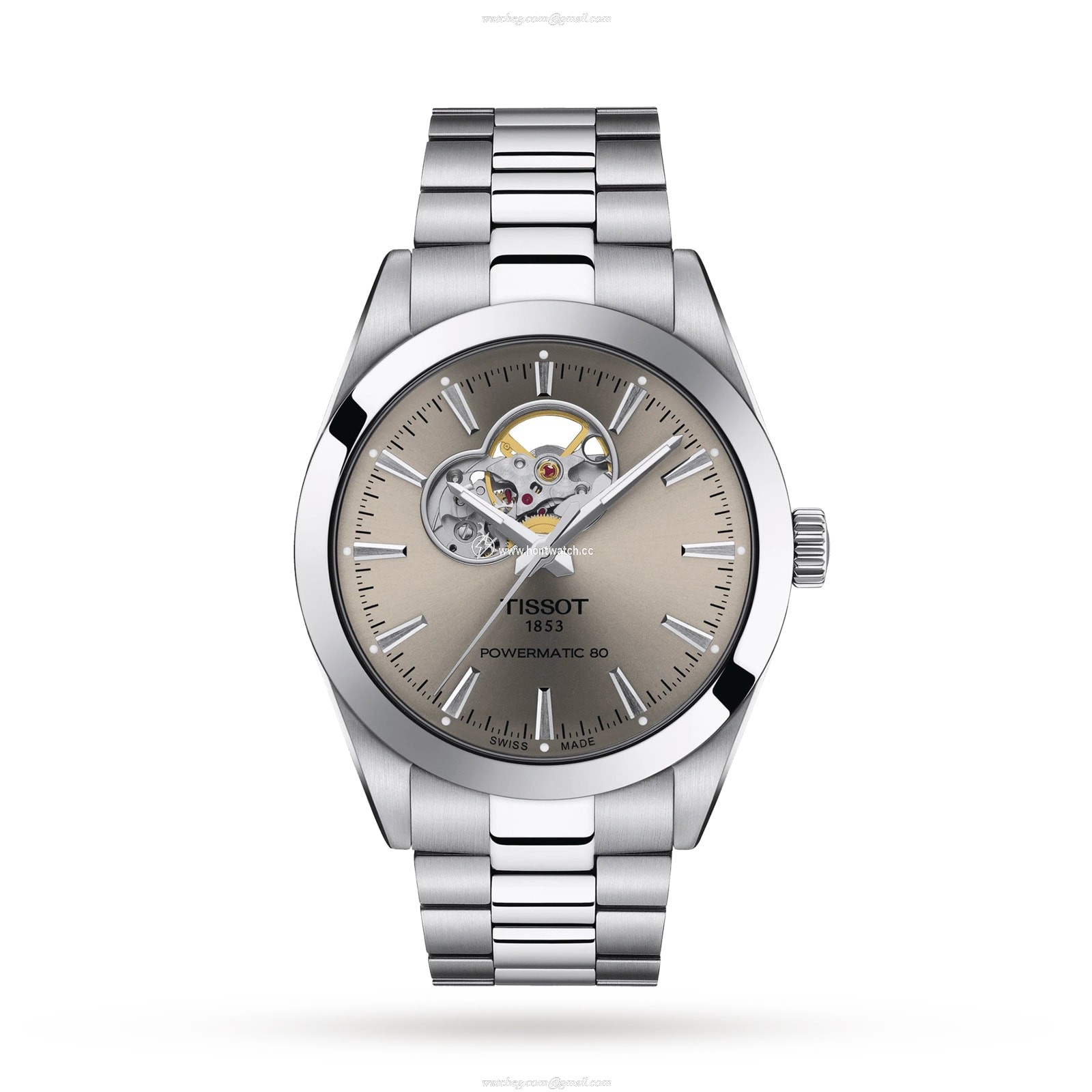 Tissot T-Classic Automatic Grey Dial Men's Watch - 40mm Stainless Steel
