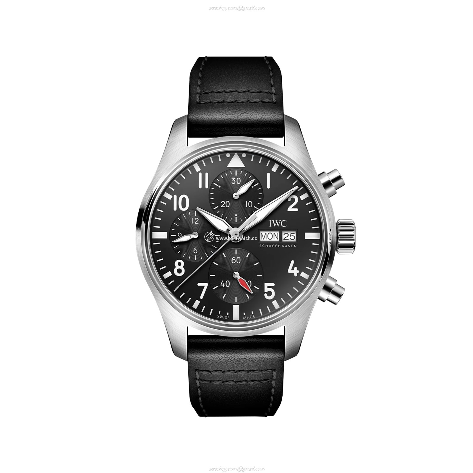 IWC Pilot IW388111 Automatic Chronograph - 41mm Stainless Steel Black Dial