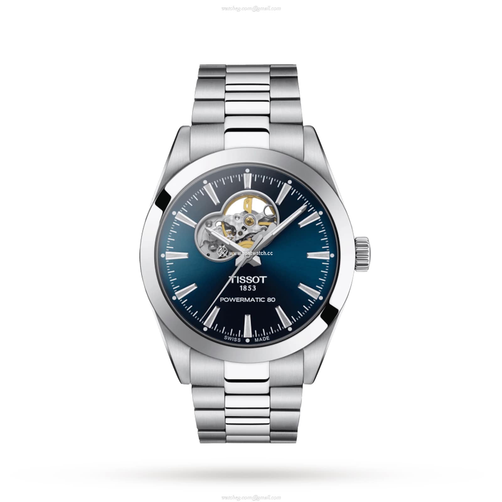Tissot T-Classic Automatic Blue Dial Watch - 40mm Stainless Steel
