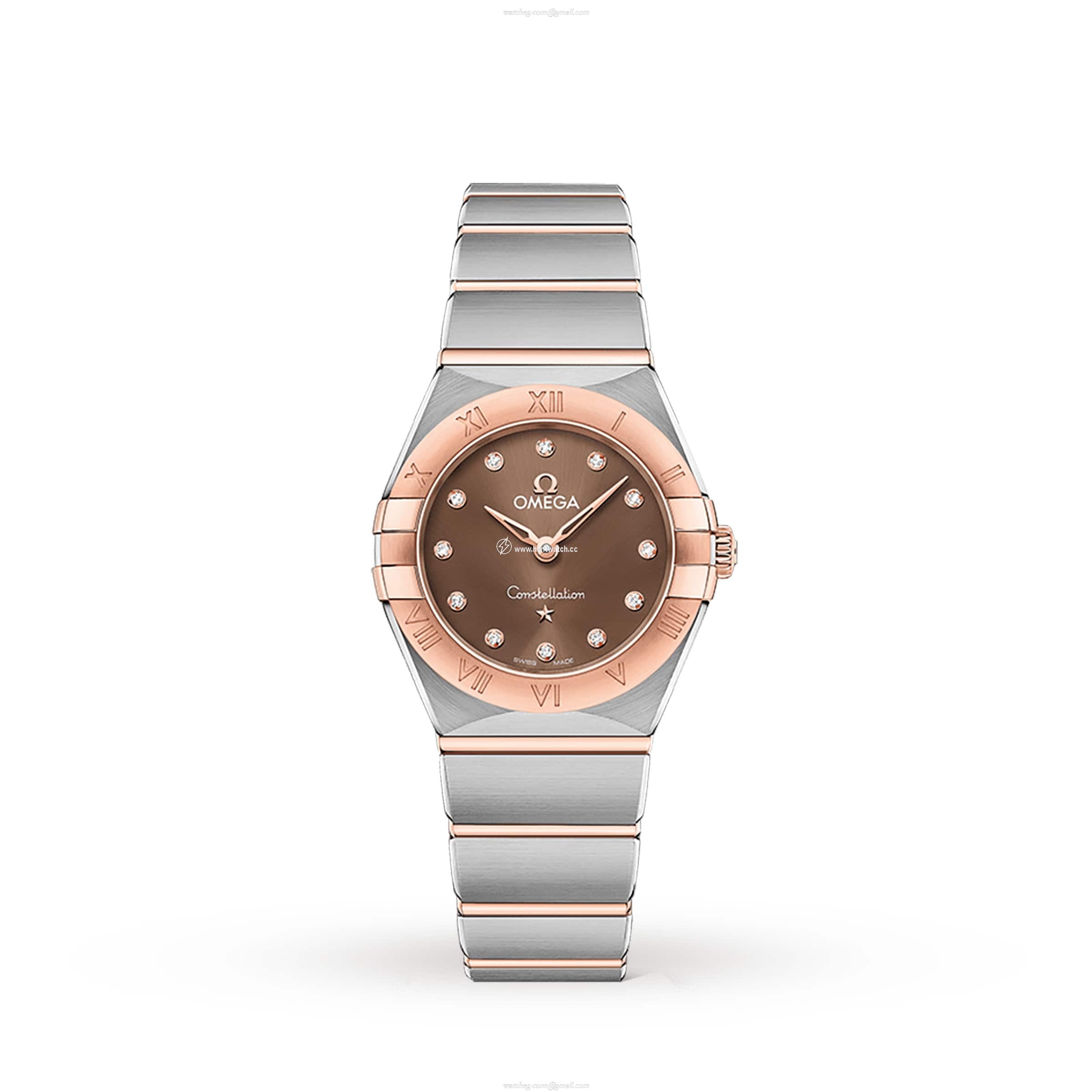 Omega Constellation Replica | 25mm Brown Dial | Stainless Steel Quartz Watch