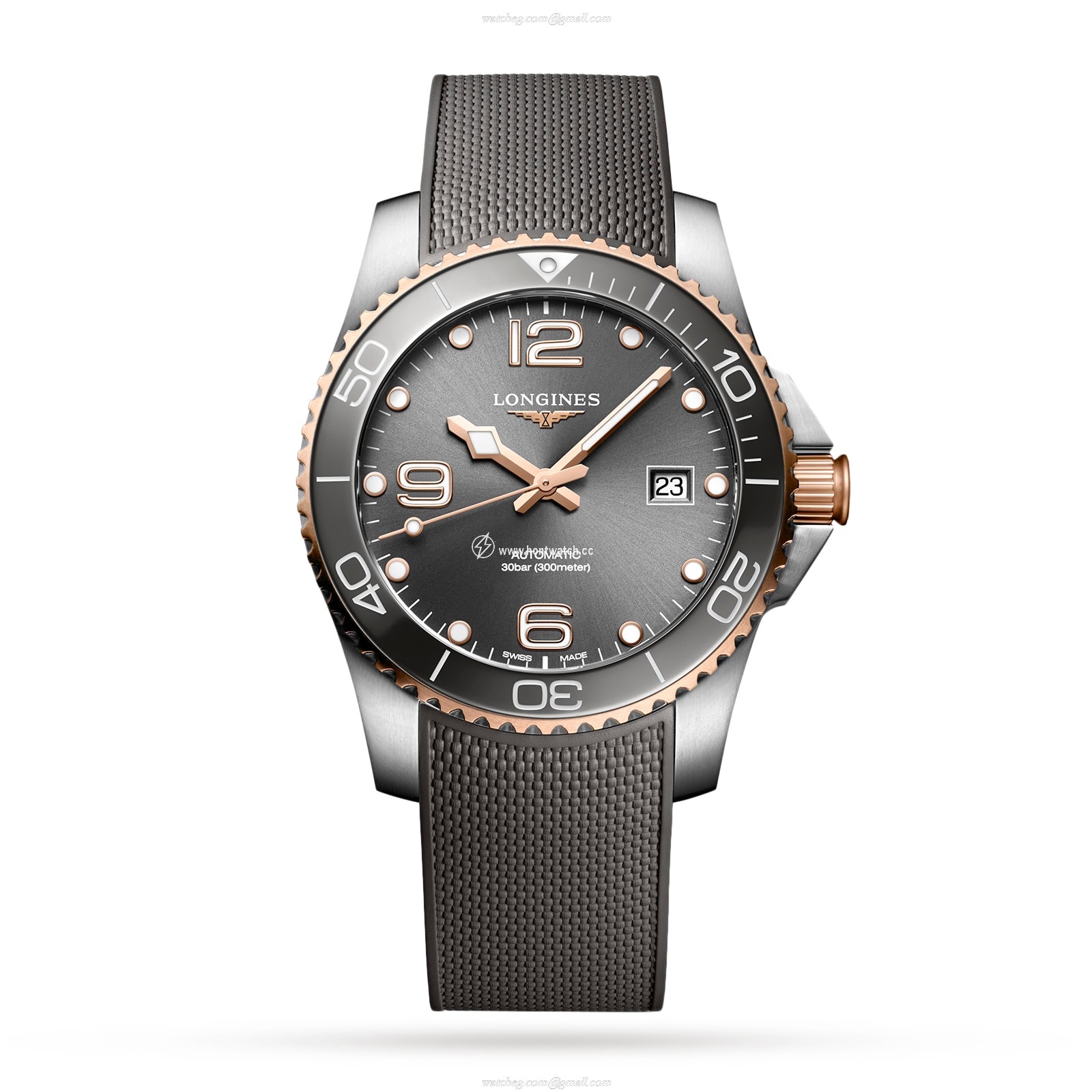 Longines HydroConquest L37813789 | 41mm Grey Automatic | 300m Water Resistant