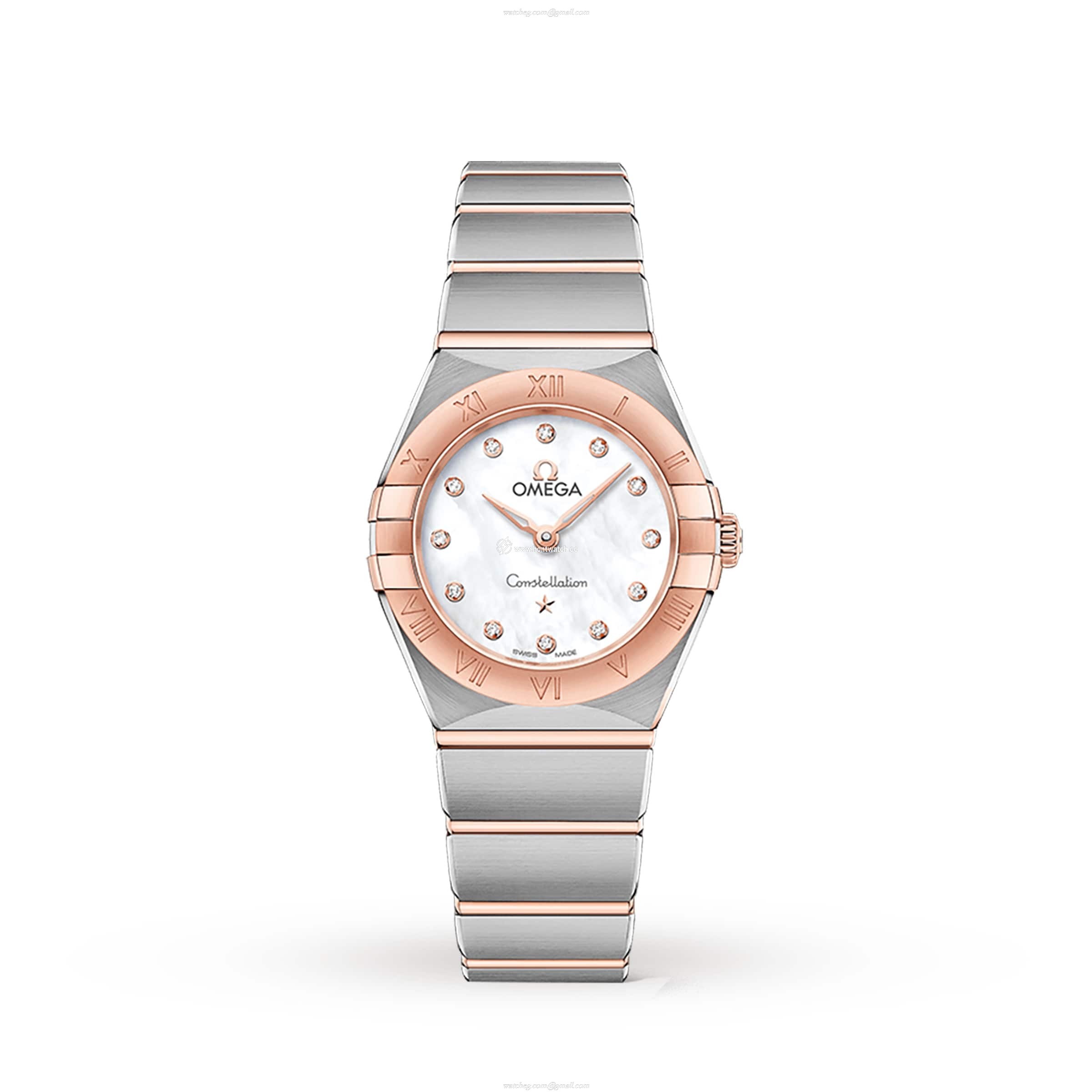 Omega Constellation Replica - 25mm Stainless Steel Quartz Watch - Mother of Pearl Dial