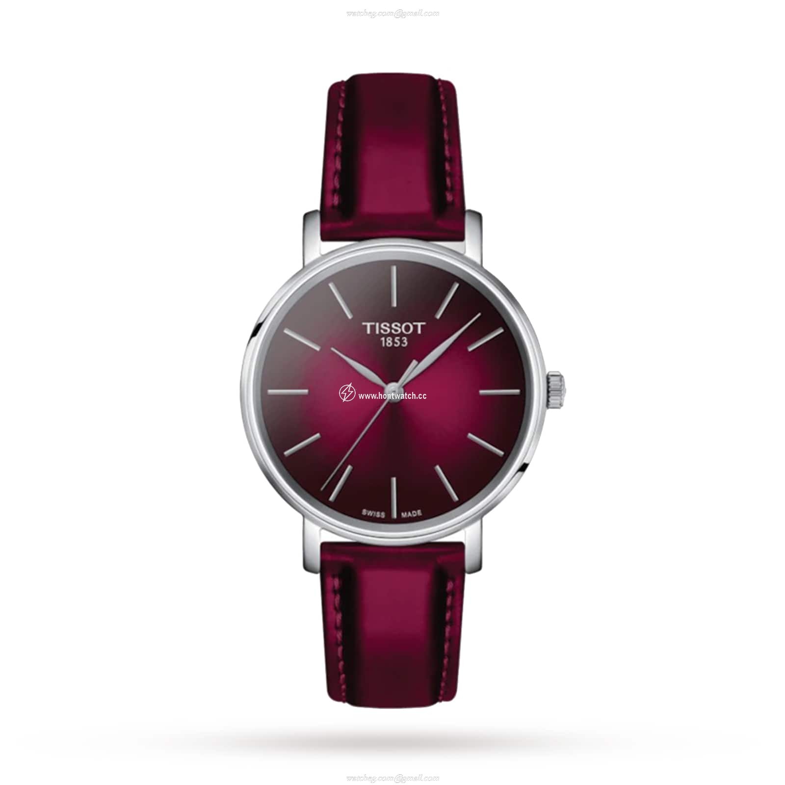 Tissot T-Classic T1432101733100 | 34mm Stainless Steel | Red Dial | Quartz