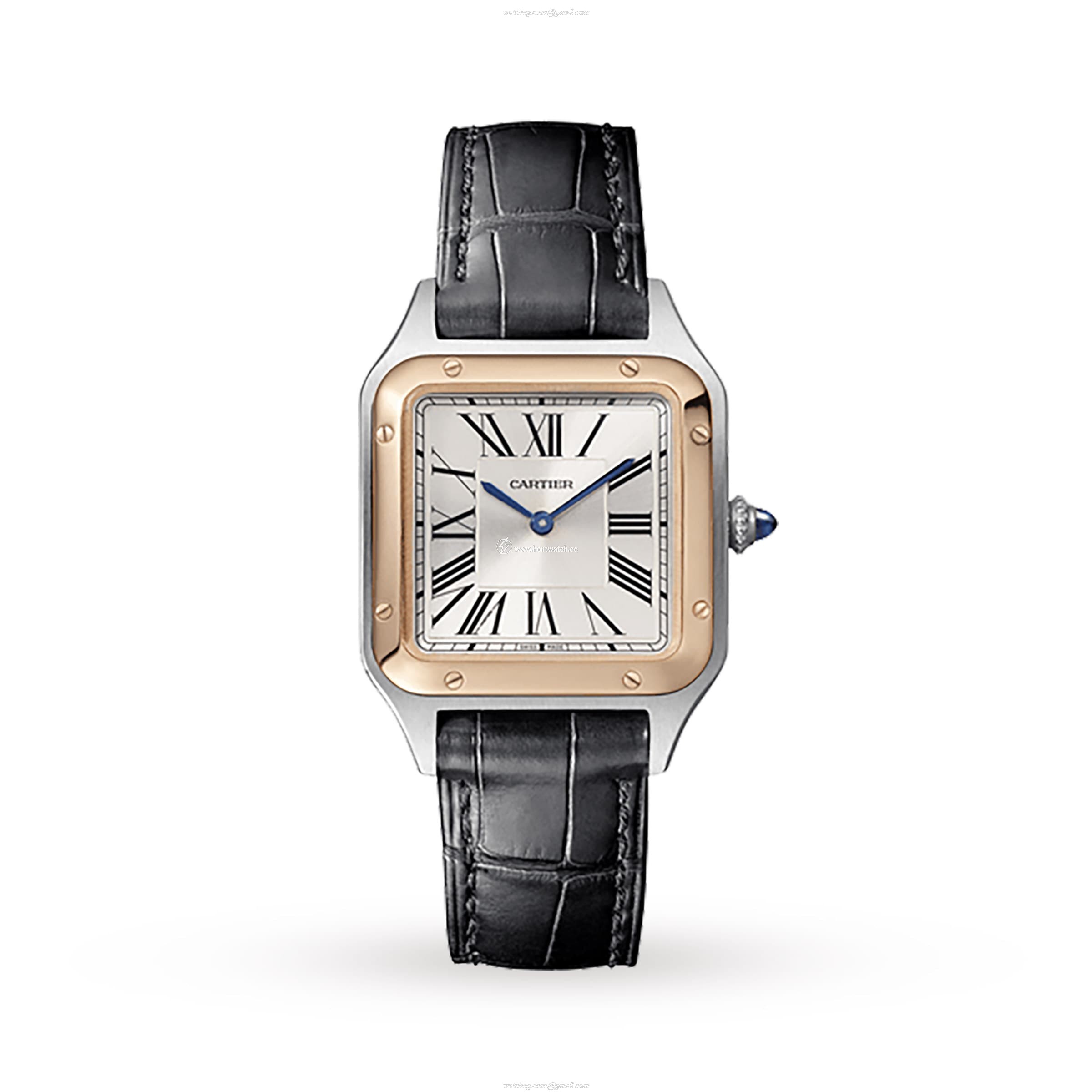 Cartier Santos-Dumont W2SA0012 | Steel & Rose Gold | Silver Dial | Quartz