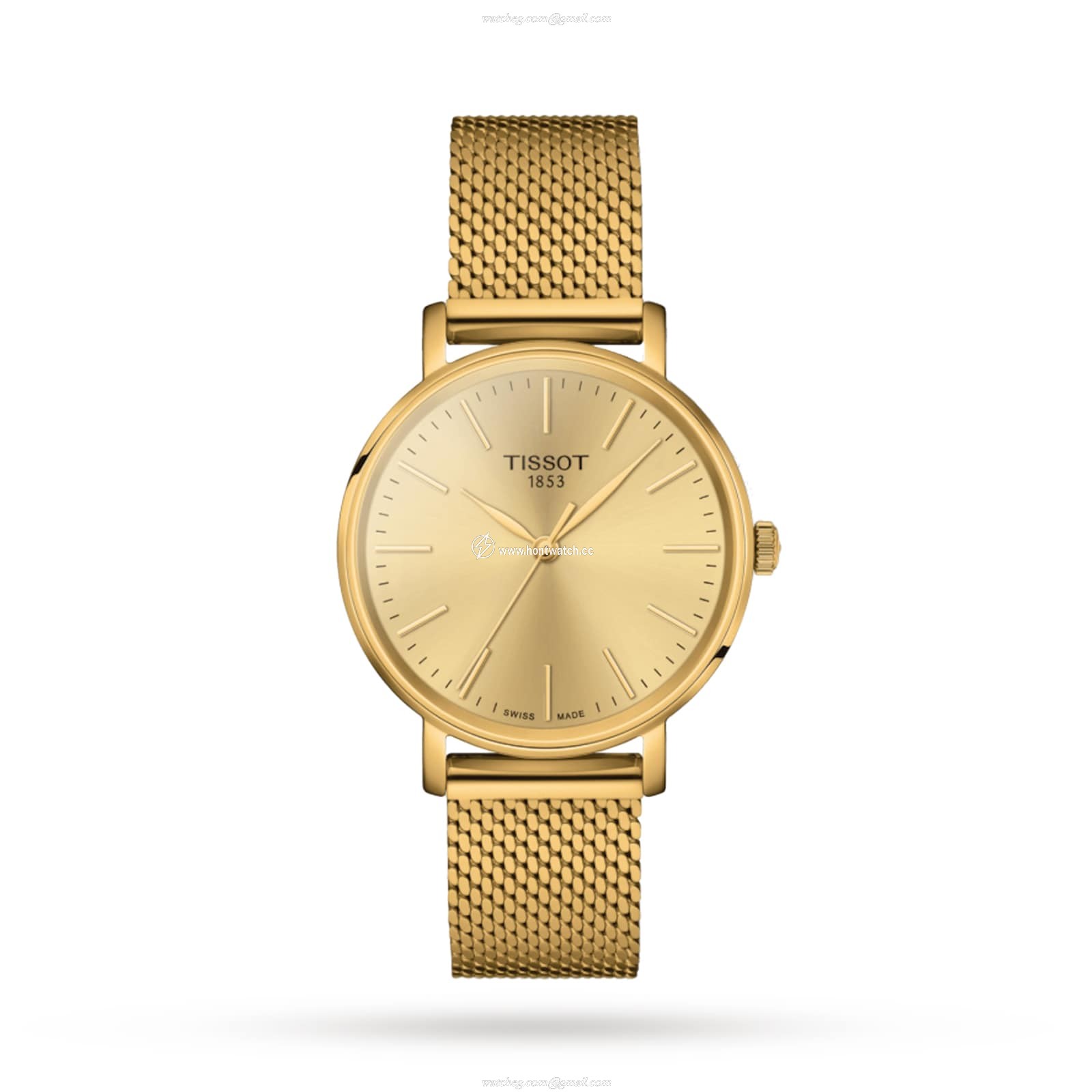 Tissot T-Classic Gold Watch for Women | 34mm Stainless Steel & Gold | Quartz