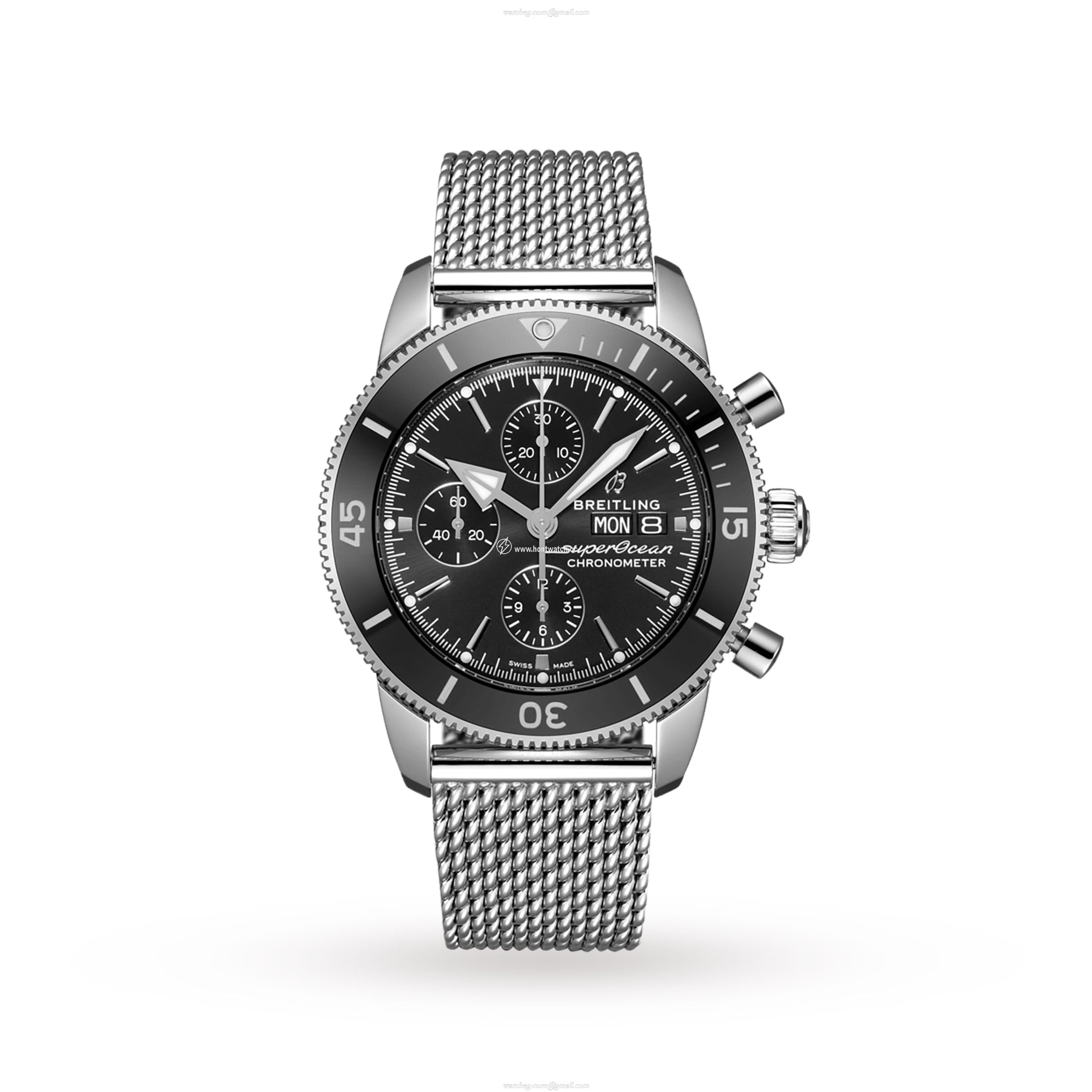 Breitling Superocean Heritage 44mm Automatic Black Dial - Stainless Steel