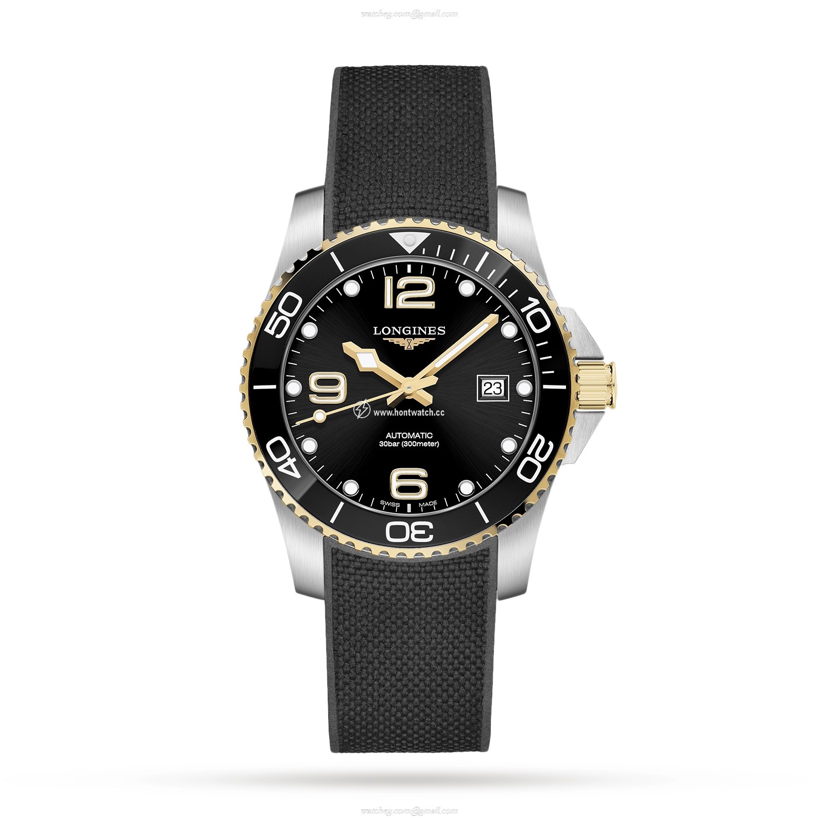 Longines HydroConquest L37813569 | 41mm Automatic Black | 300M Water Resistant
