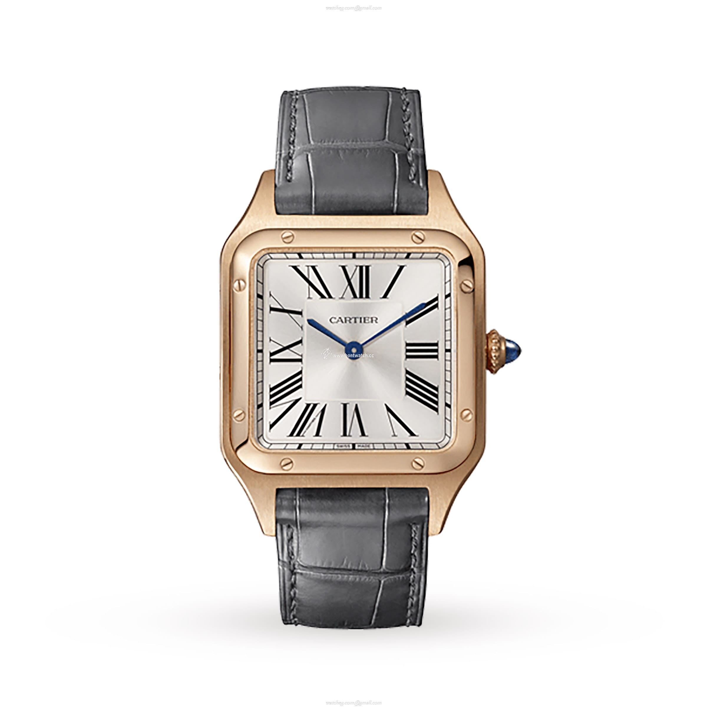 Cartier Santos-Dumont WGSA0021 - Rose Gold 31mm Quartz Watch | Silver Dial