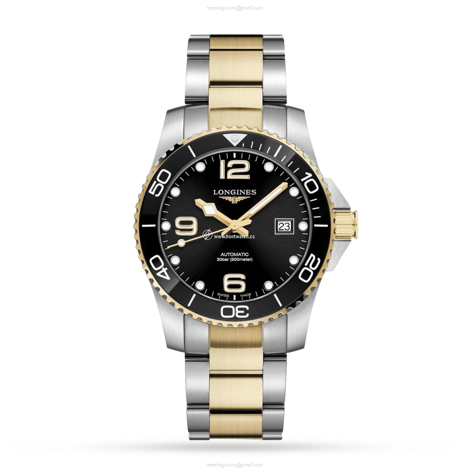 Longines HydroConquest 41mm Automatic Black - 300m Water Resistant
