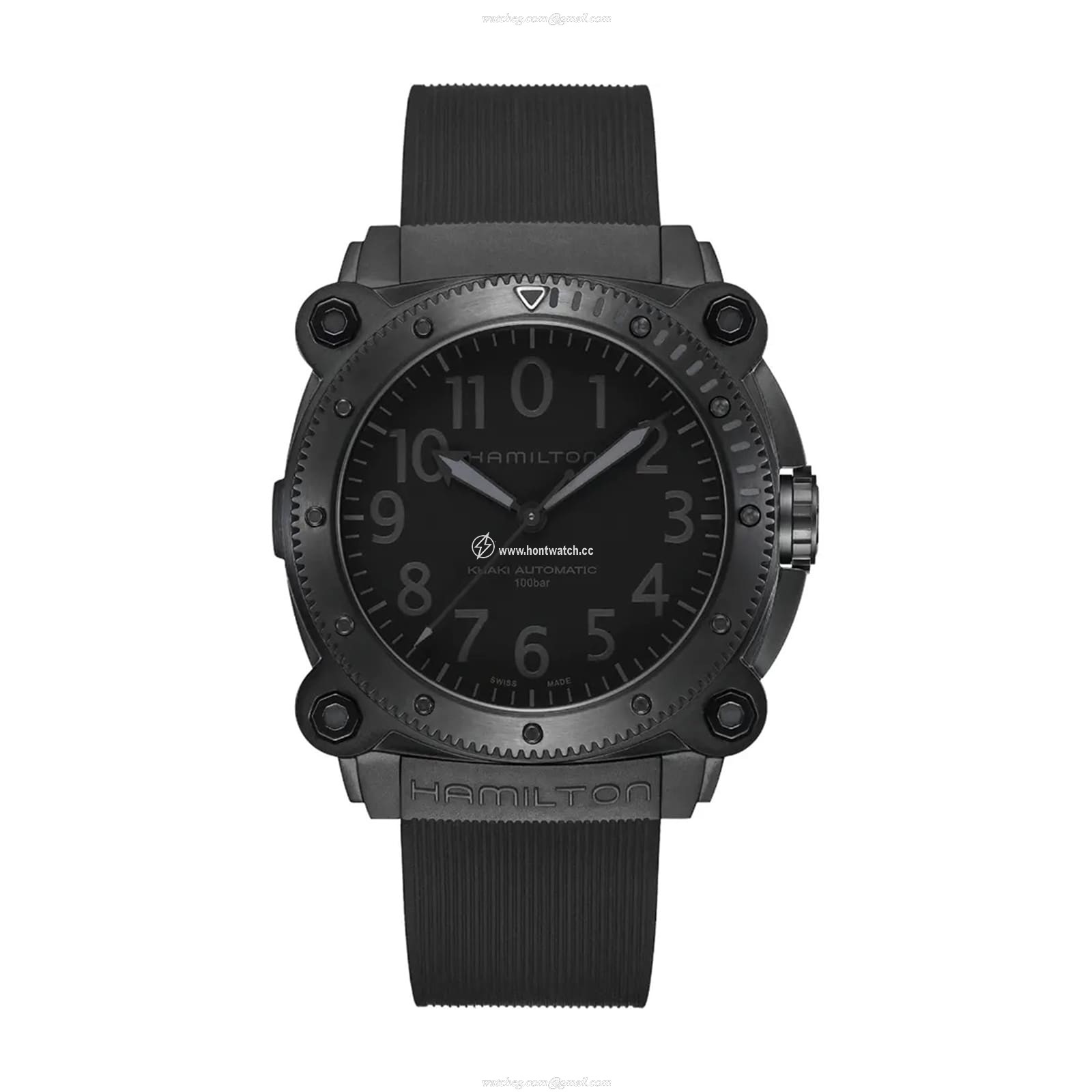 Hamilton Khaki Field Automatic Black - 46mm Stainless Steel Watch