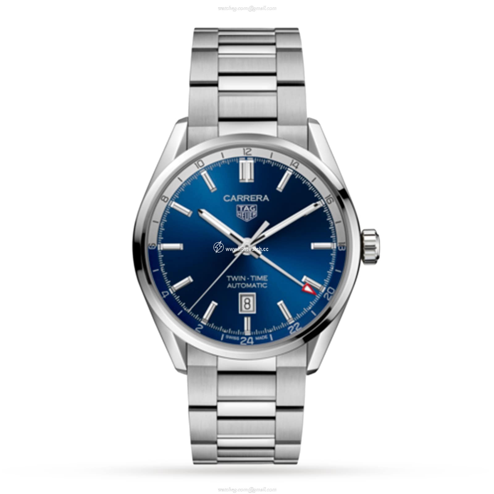 TAG Heuer Carrera WBN201A.BA0640 - 41mm Blue Automatic GMT Watch