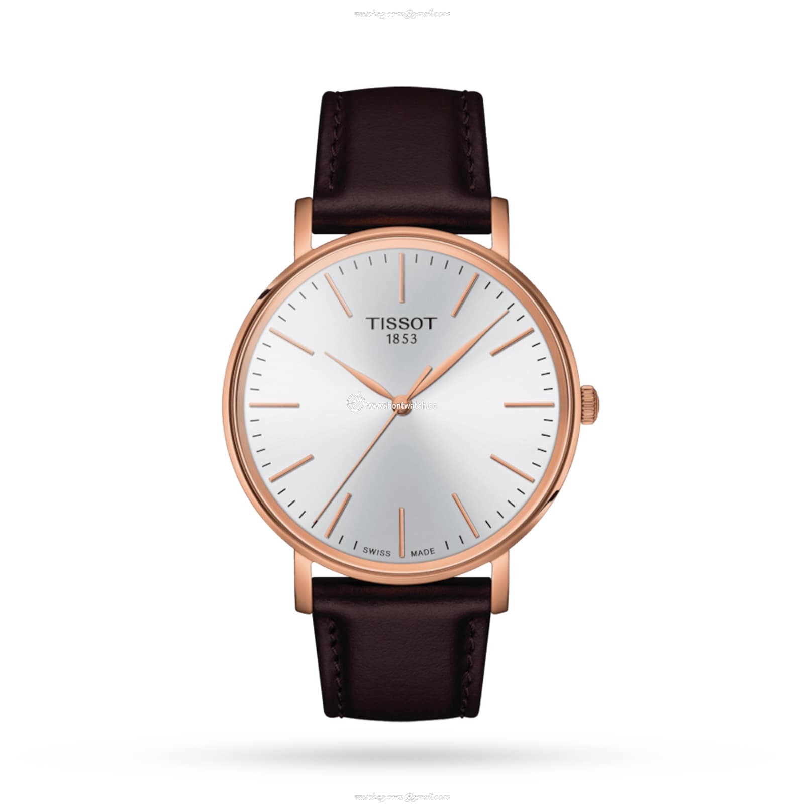 Tissot T-Classic T1434103601100 | 40mm Silver Dial | Stainless Steel & Leather