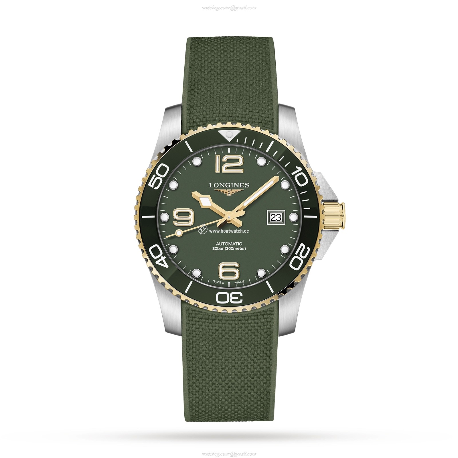 Longines HydroConquest L37813069 | 41mm Green Dial | Automatic Watch