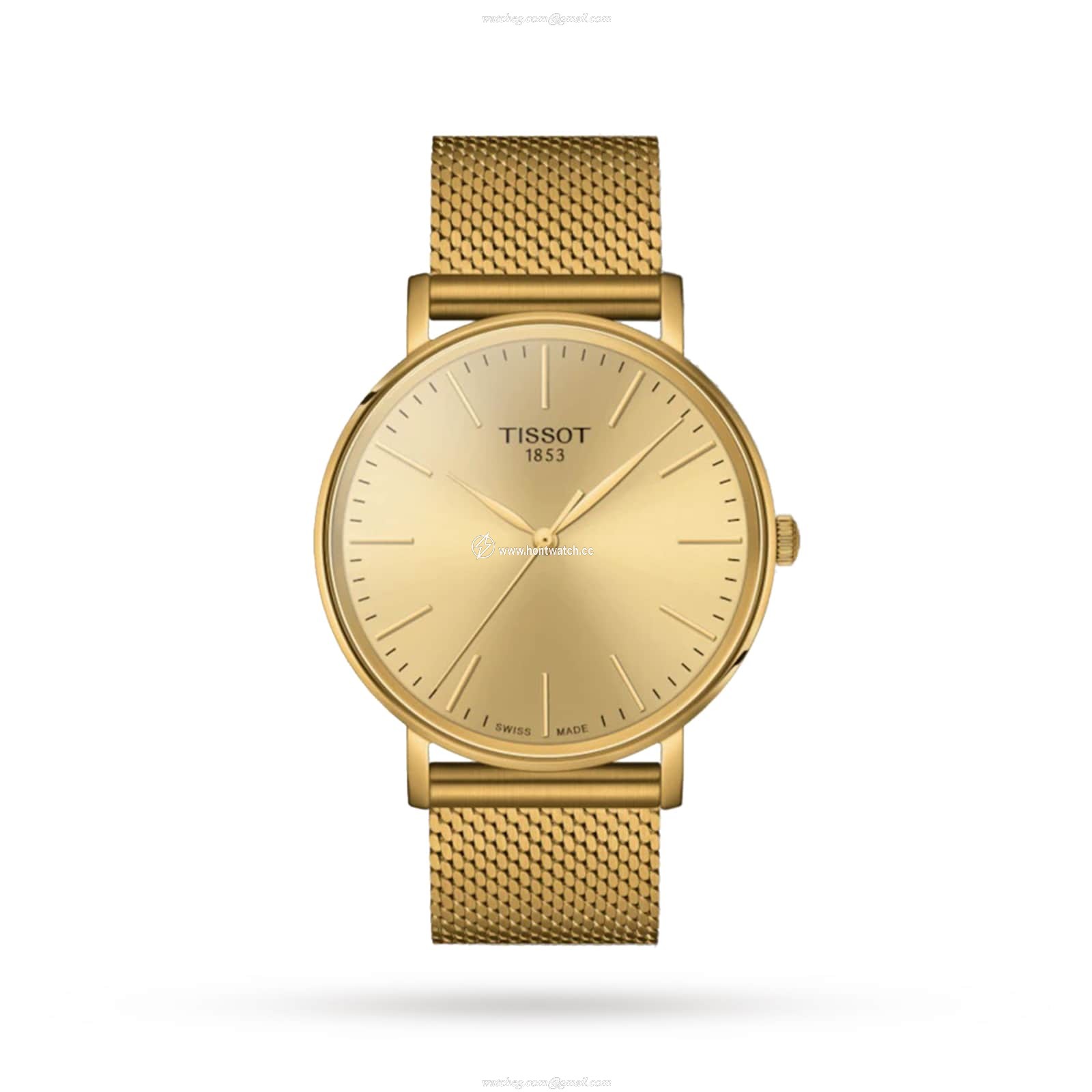 Tissot T-Classic Gold Dial Quartz Watch - 40mm Stainless Steel