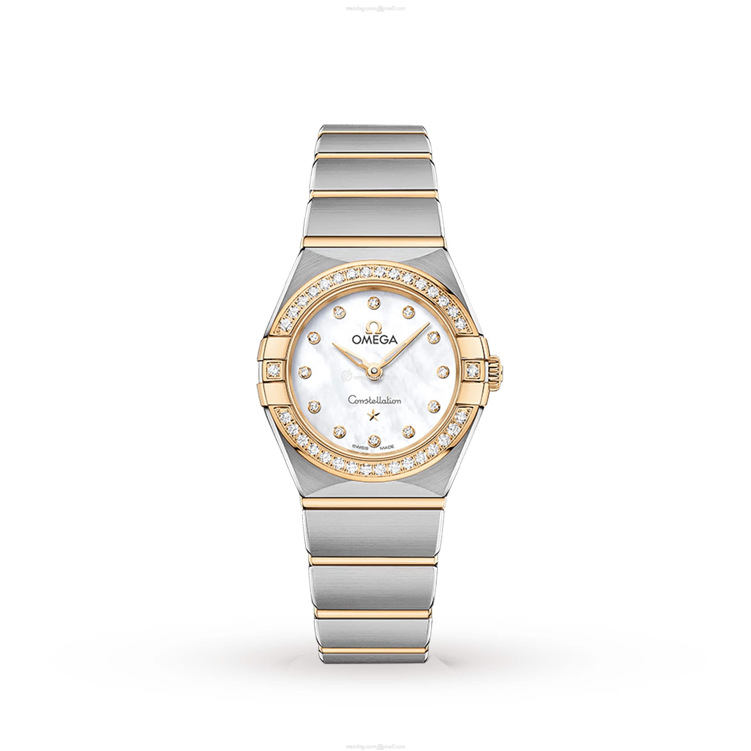 Omega Constellation Replica | Stainless Steel Quartz Watch | Mother of Pearl Dial