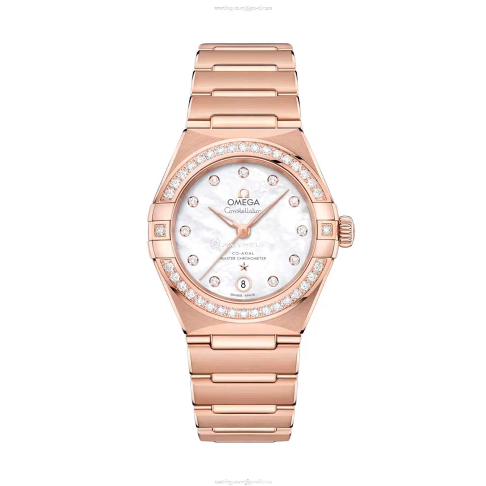 Omega Constellation Automatic - 18ct Rose Gold & White Dial | 29mm