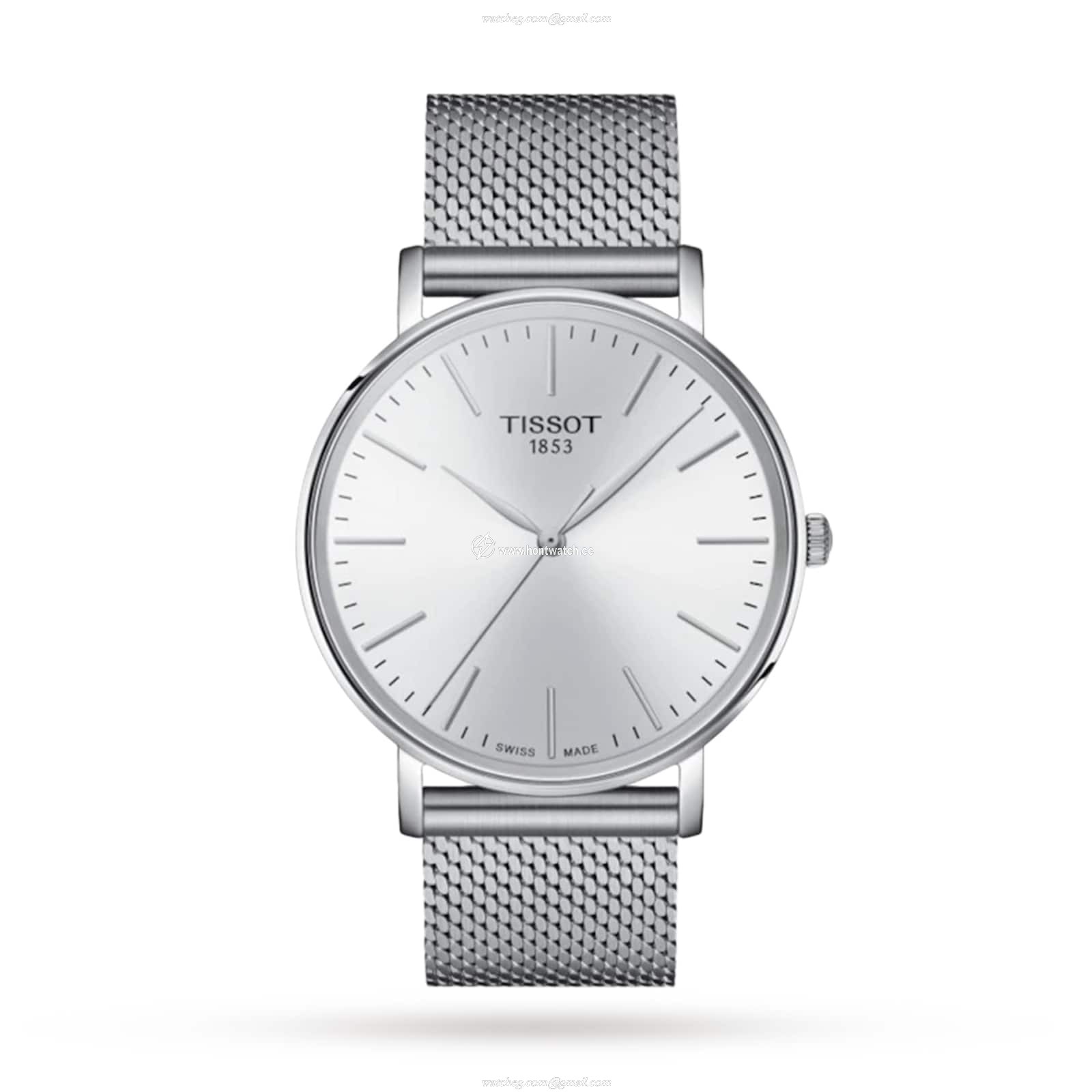 Tissot T-Classic T1434101101100 | 40mm Stainless Steel Silver Dial Quartz Watch