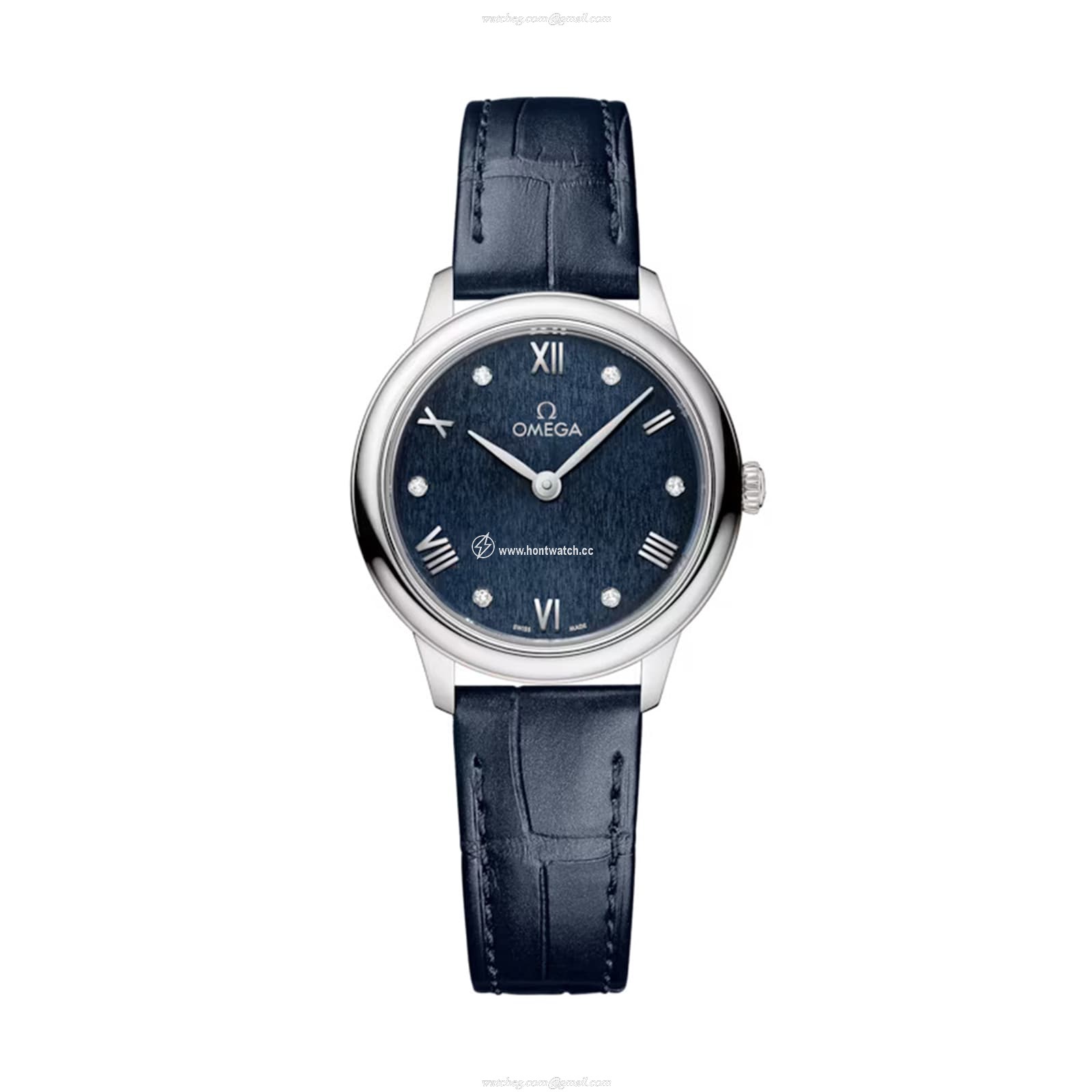 Omega Deville Prestige Replica | Stainless Steel Quartz Watch | Blue Dial 27.5mm