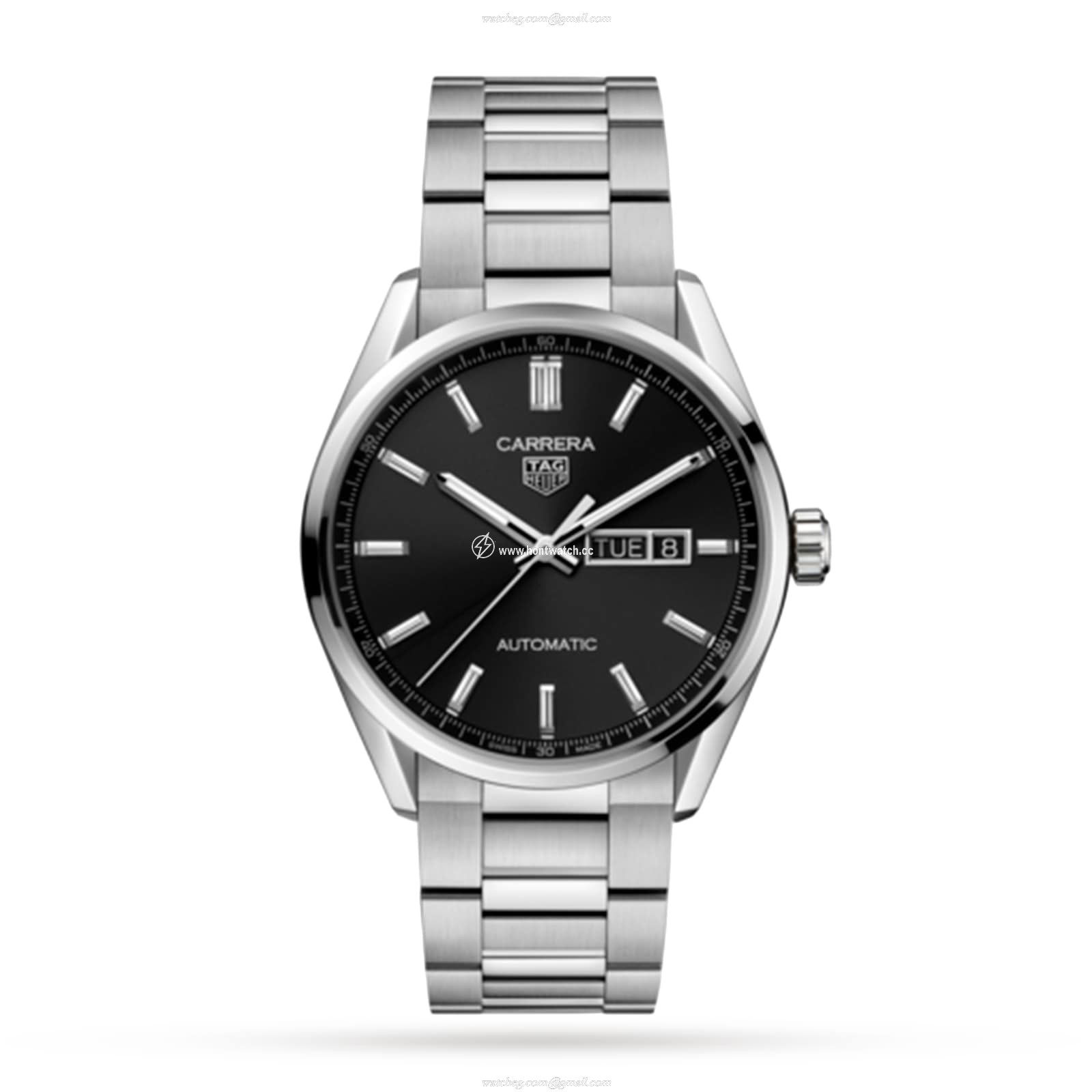 TAG Heuer Carrera Automatic Watch - 41mm Black Dial - Stainless Steel