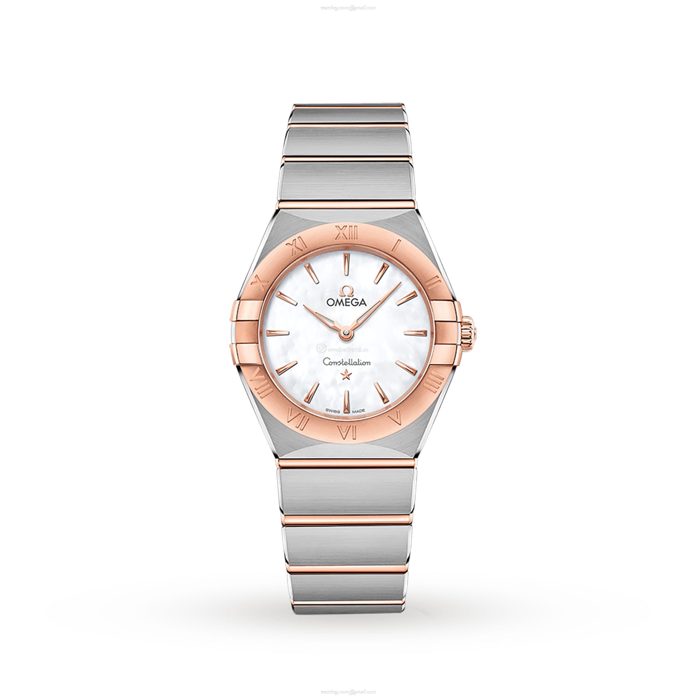 Omega Constellation Replica - 28mm Stainless Steel Quartz Watch - Mother of Pearl Dial