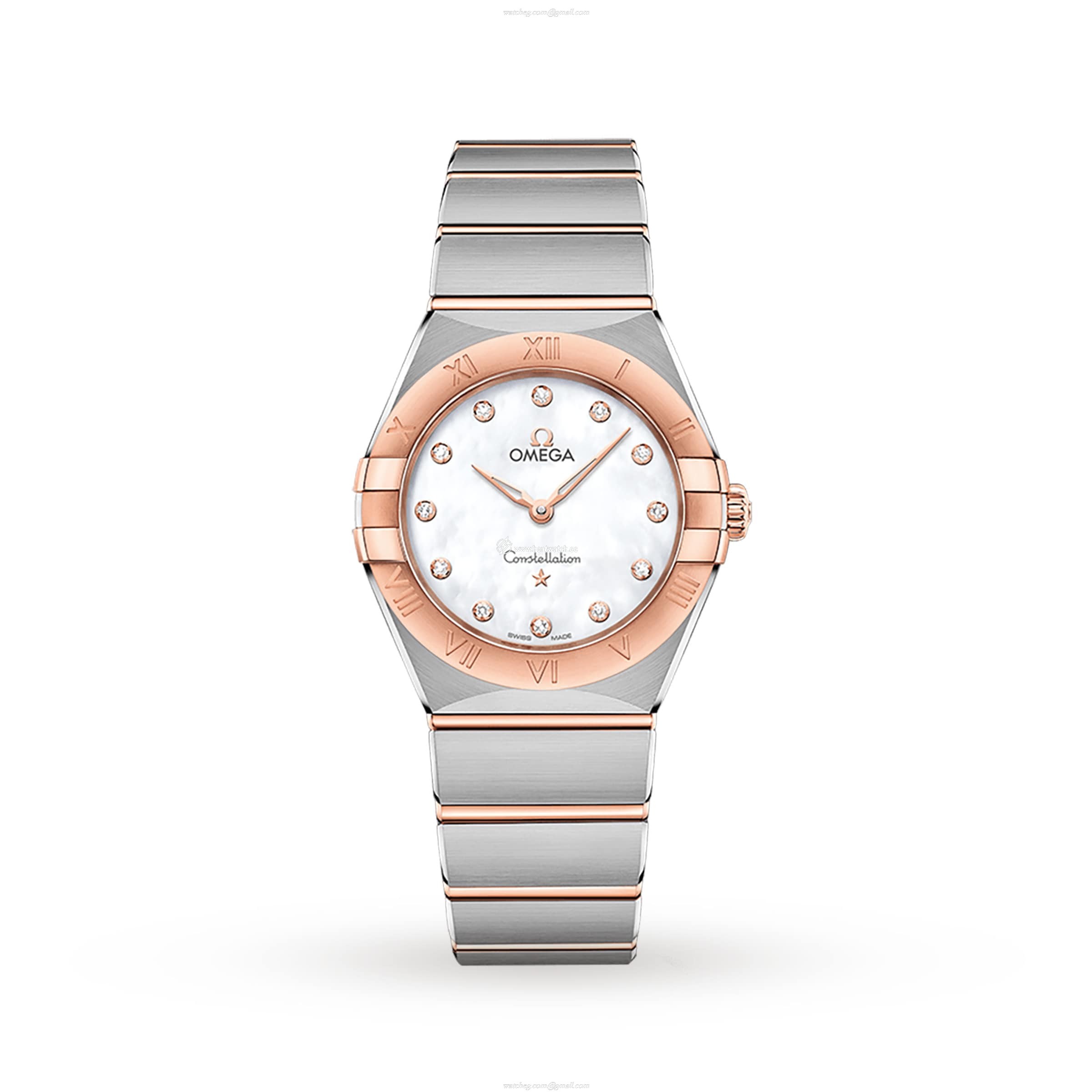 Omega Constellation Replica - 28mm Stainless Steel Quartz Watch - Mother of Pearl Dial