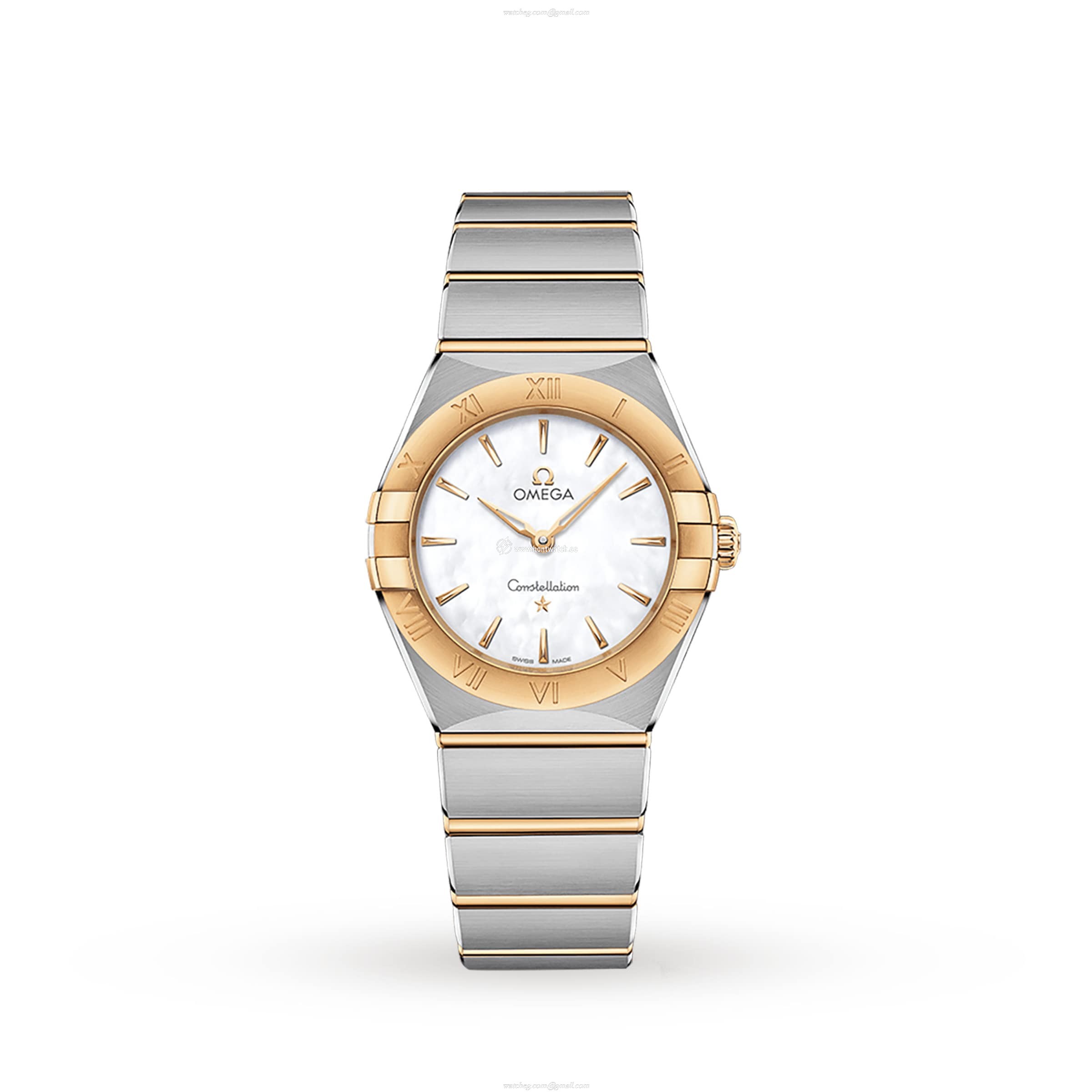 Omega Constellation Replica - 28mm Stainless Steel Quartz Watch - Mother of Pearl Dial