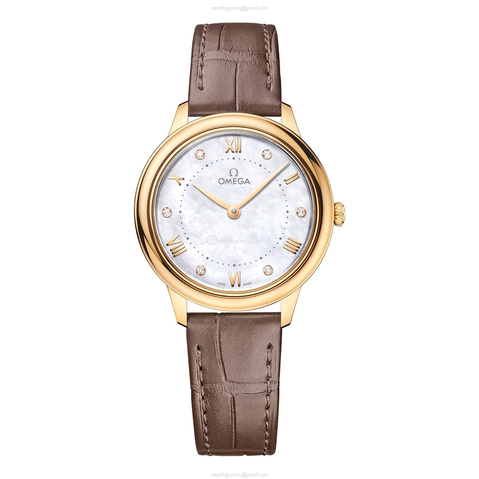 Omega De Ville Prestige 30mm 18ct Yellow Gold Quartz Watch | White Dial