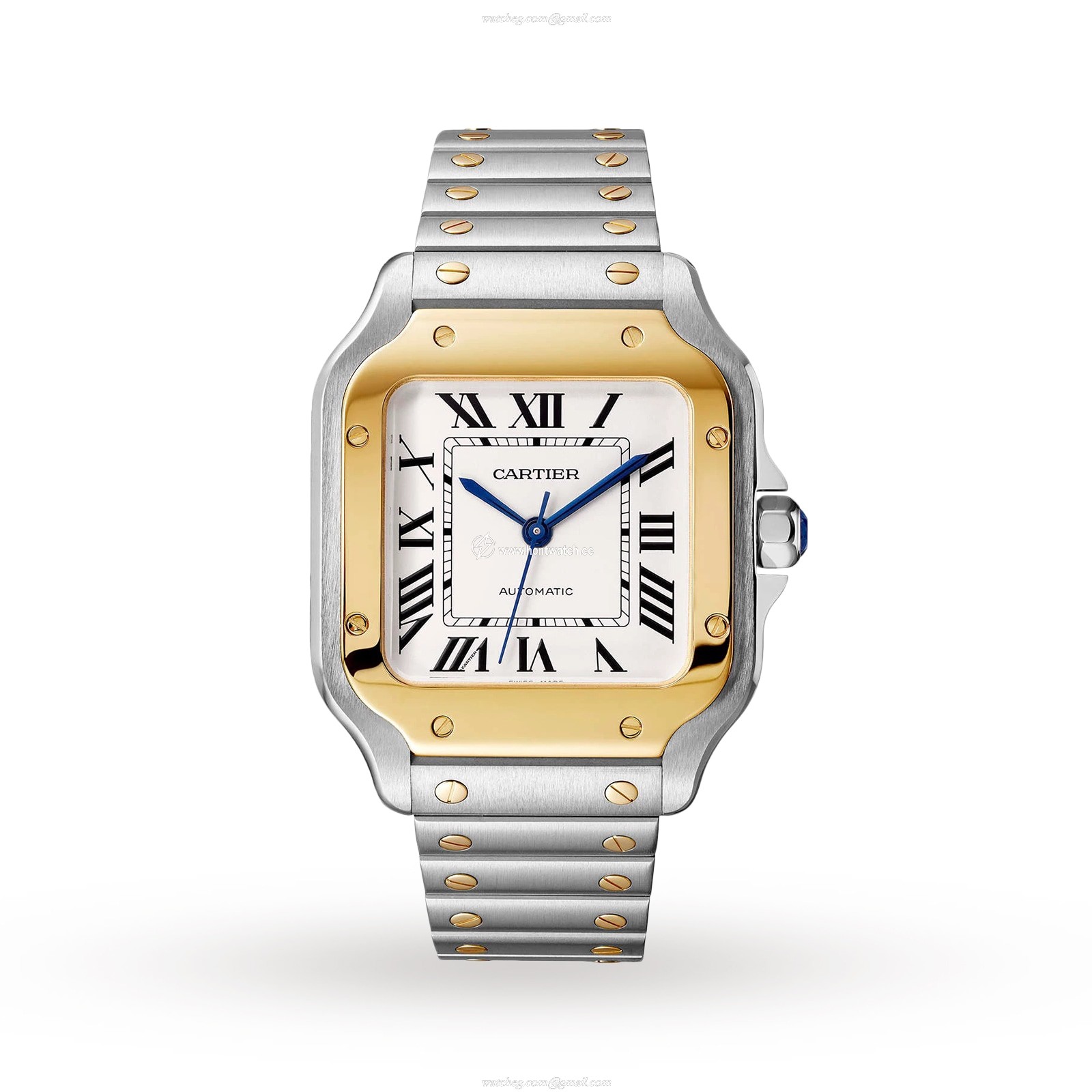 Cartier Santos de Cartier W2SA0016 | 35mm Steel & Yellow Gold Automatic Watch