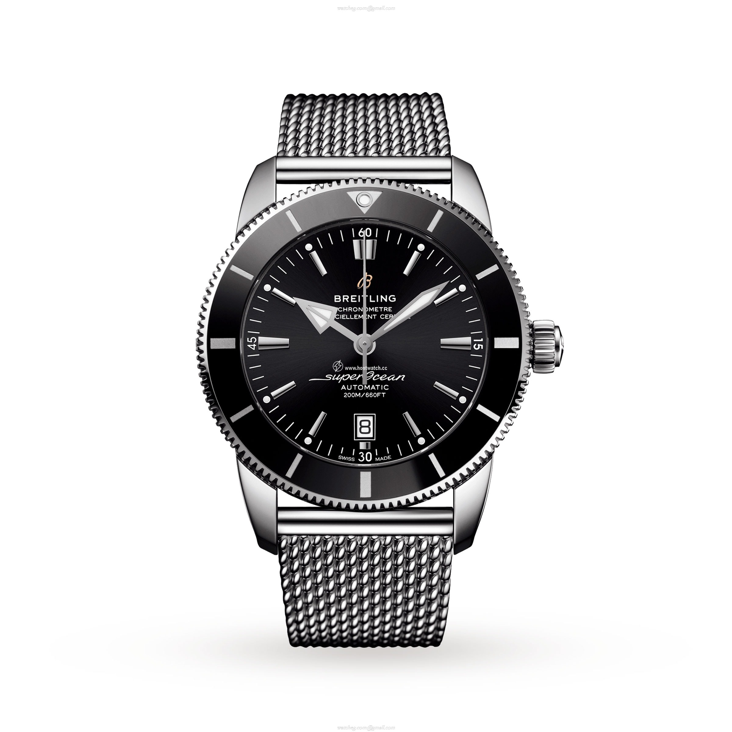 Breitling Superocean Heritage 46mm Automatic Black Dial - Stainless Steel