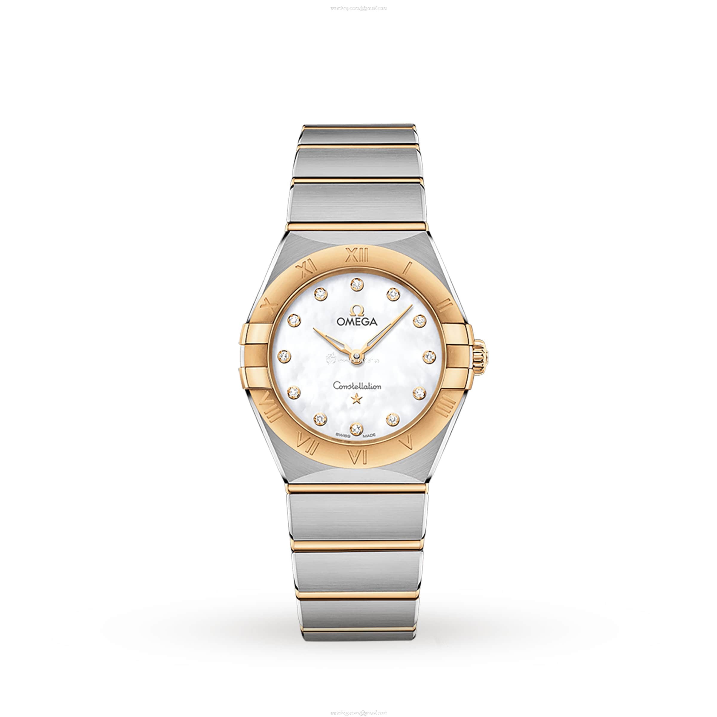 Omega Constellation Replica | Stainless Steel Quartz Watch | Mother of Pearl Dial