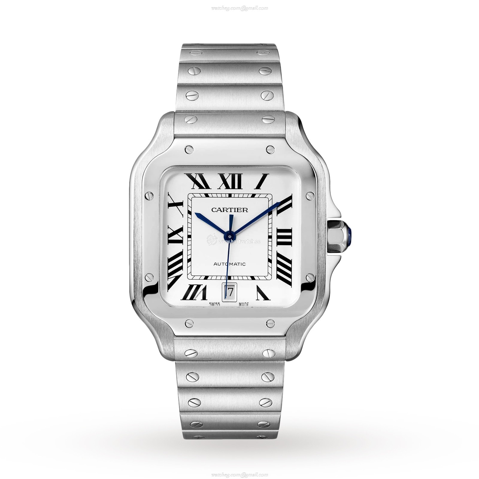Cartier Santos de Cartier WSSA0018 - 40mm Steel Automatic Watch - Silver Dial