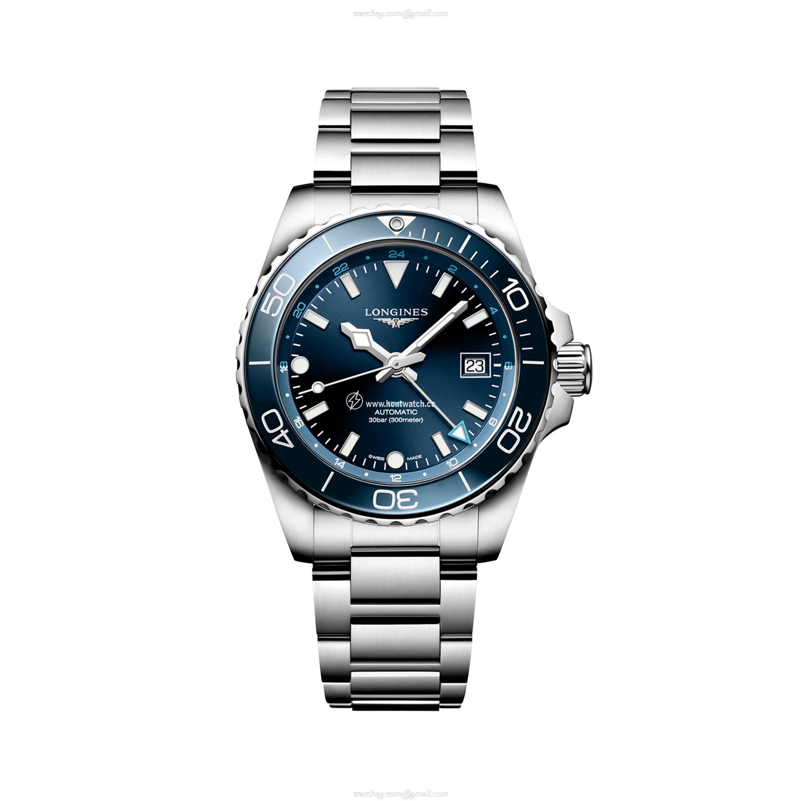 Longines HydroConquest L37904966 | 41mm Blue Automatic Watch | 300M Water Resistant