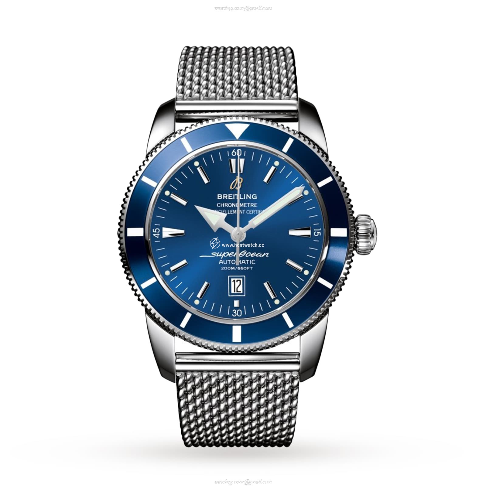 Breitling Superocean Heritage Automatic Blue Watch - 46mm Stainless Steel