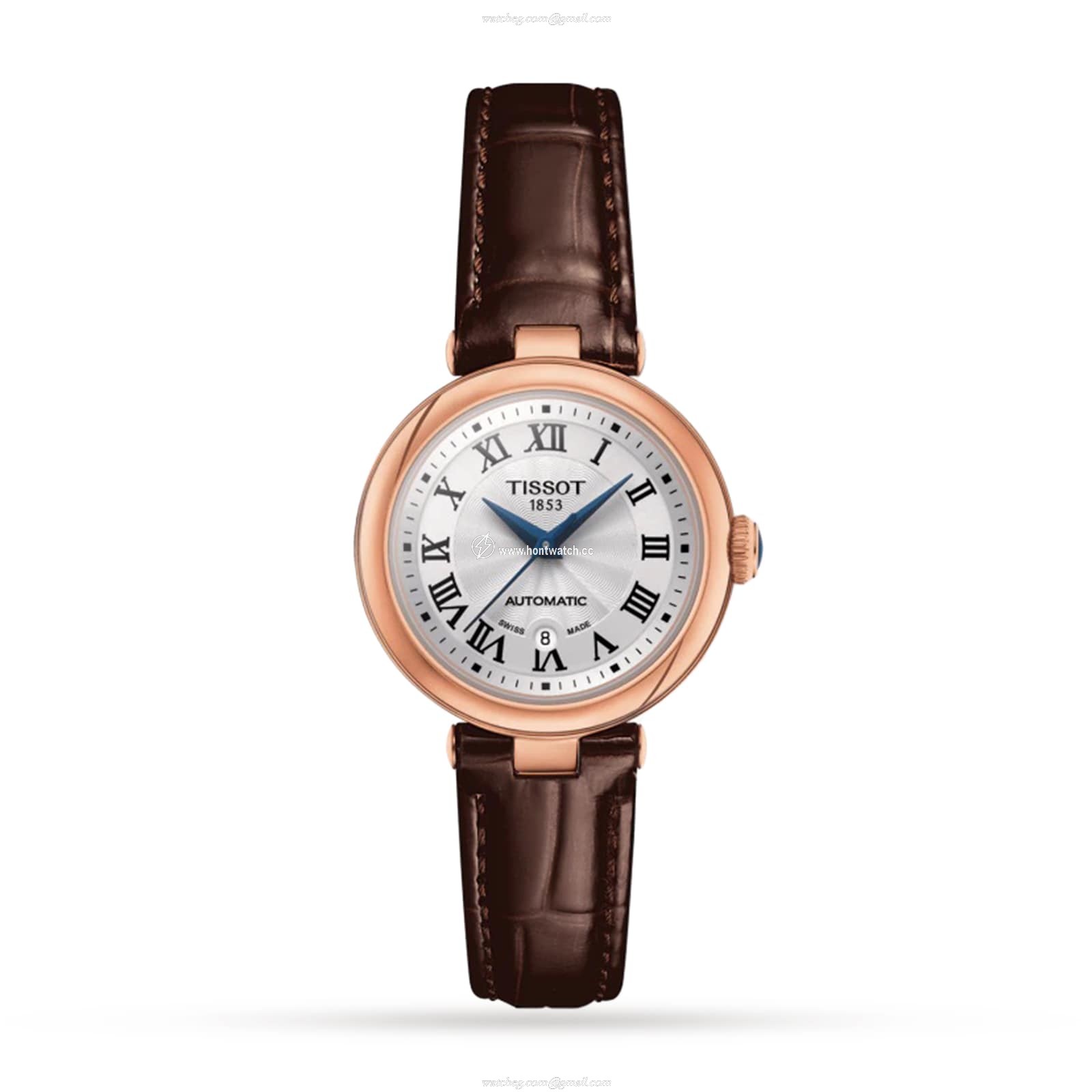 Tissot T-My Lady Automatic Watch | 29mm Silver Dial | Stainless Steel & Rose Gold