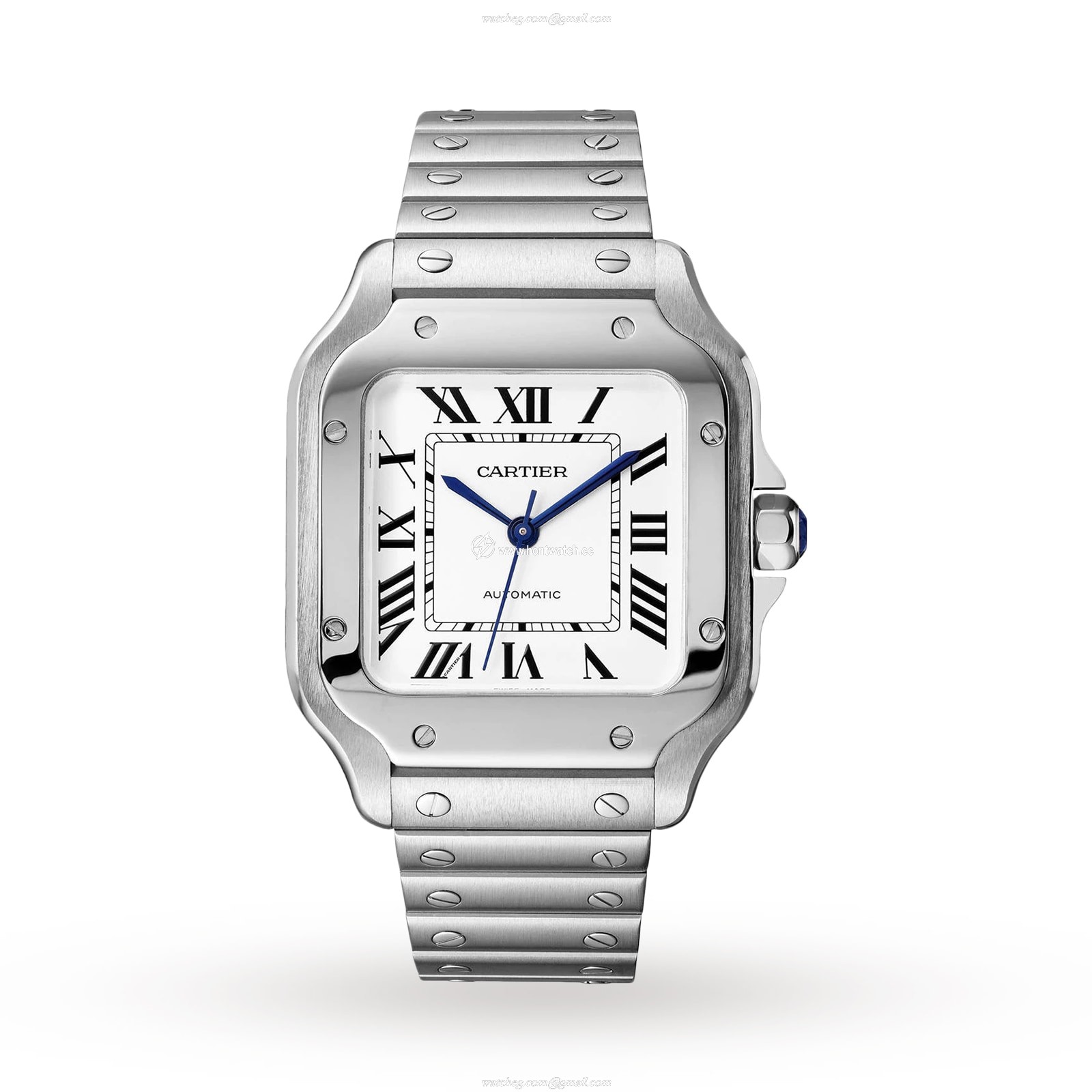 Cartier Santos de Cartier WSSA0029 - 35mm Steel Automatic Watch - Silver Dial