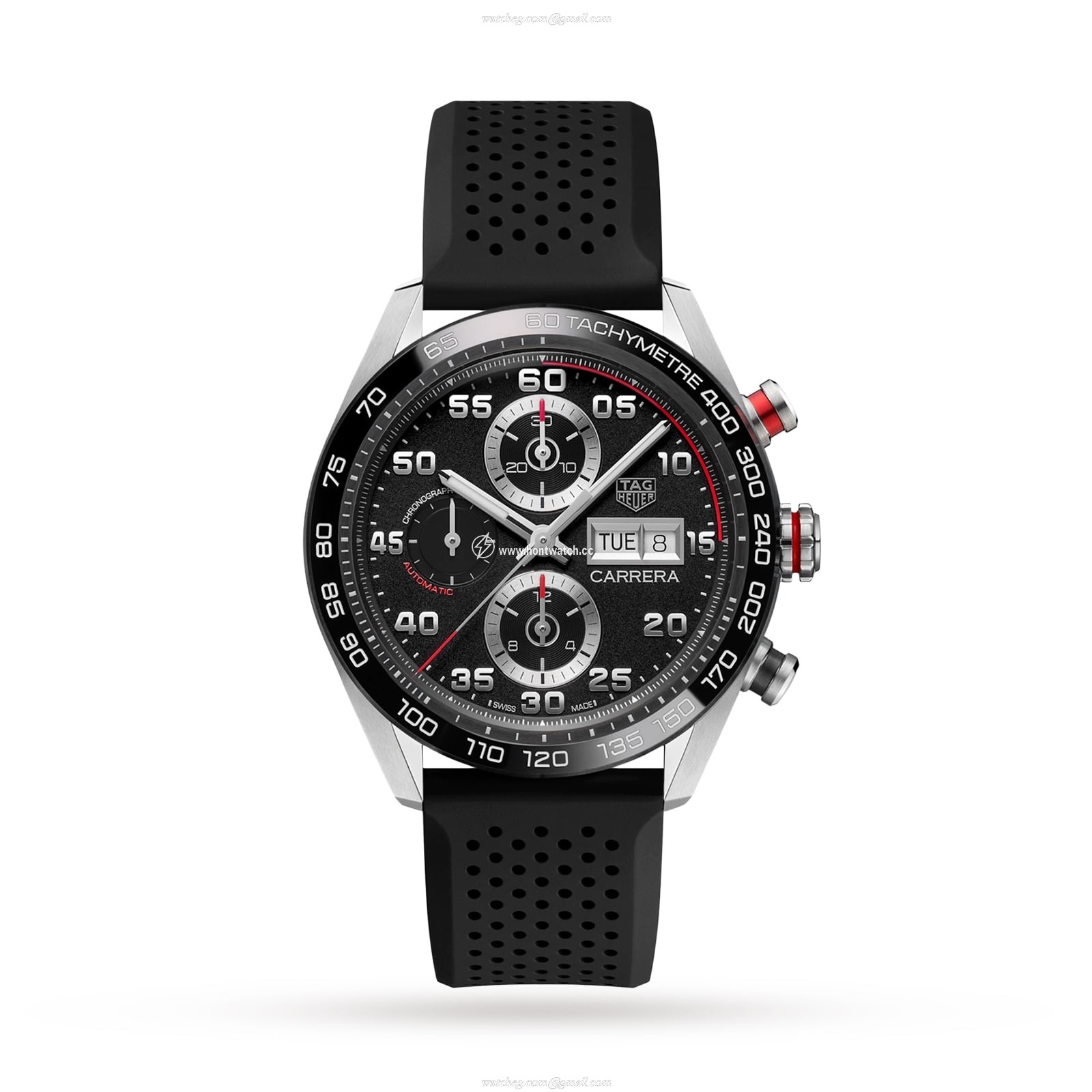 TAG Heuer Carrera CBN2A1AA.FT6228 | 44mm Automatic Black Dial Watch