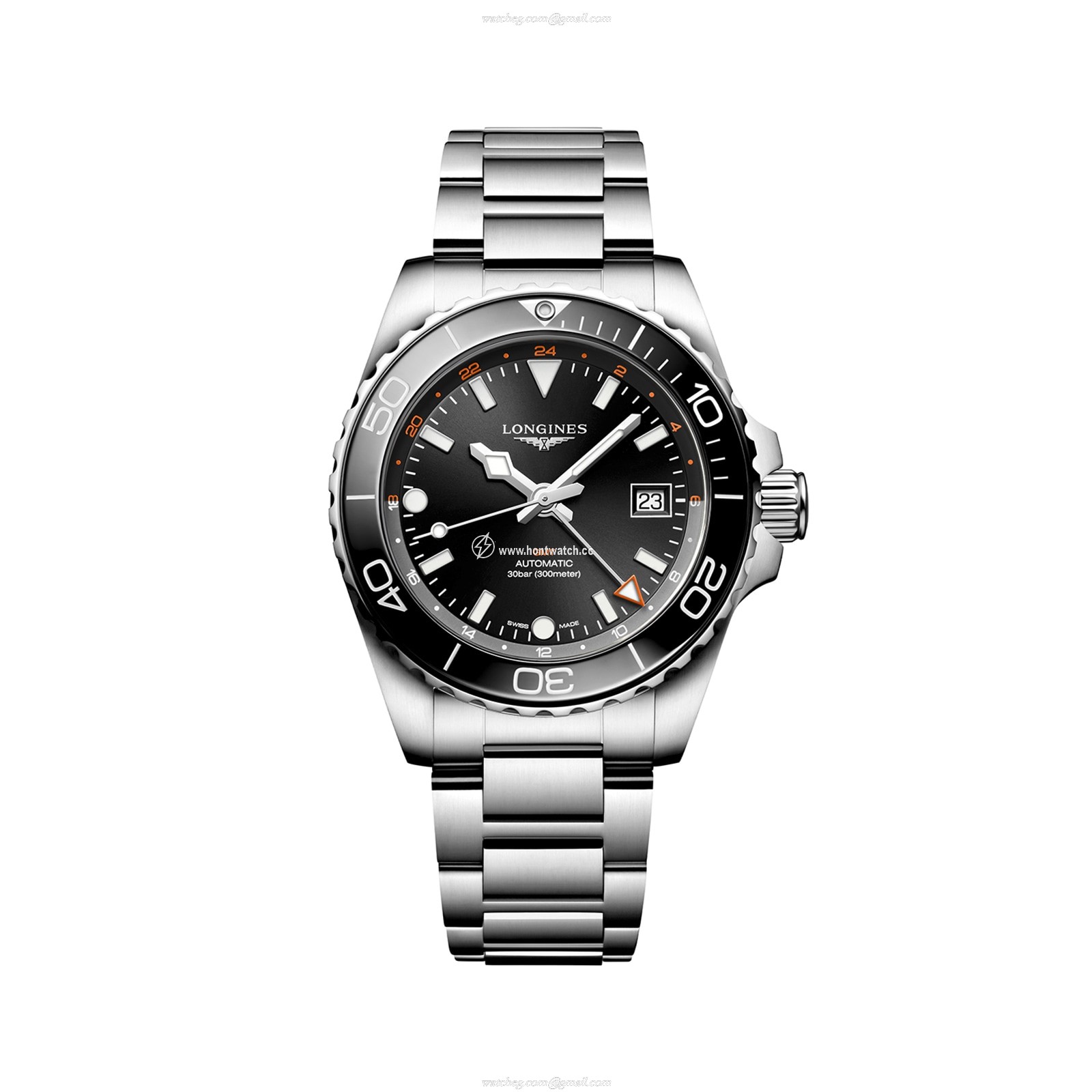 Longines HydroConquest L37904566 | 41mm Automatic Black Dial | Stainless Steel & Ceramic