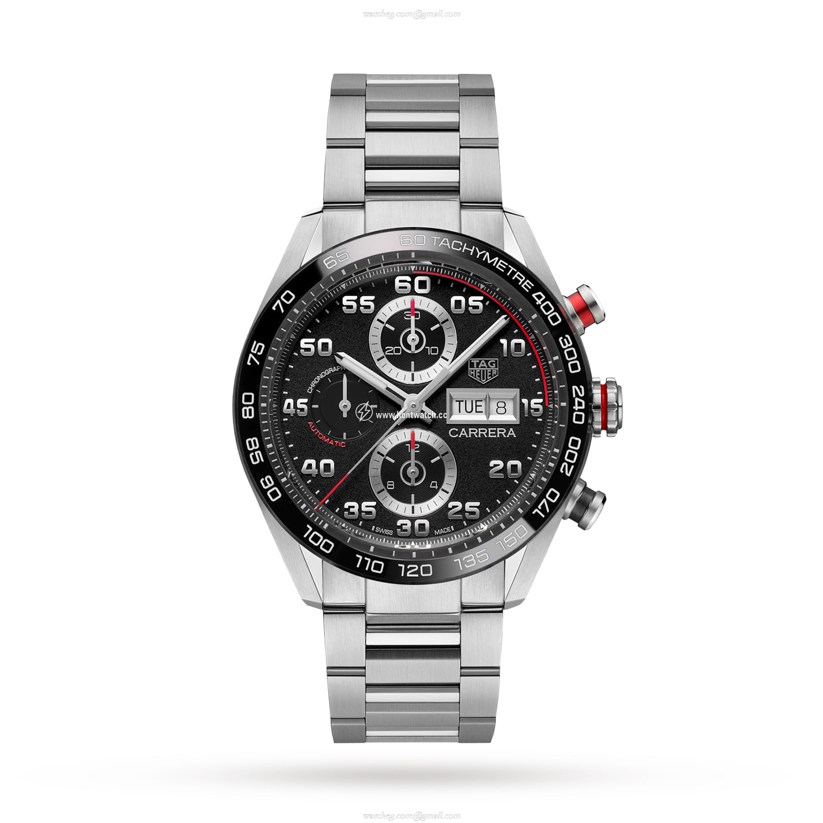 TAG Heuer Carrera CBN2A1AA.BA0643 | 44mm Automatic Black Dial | Stainless Steel