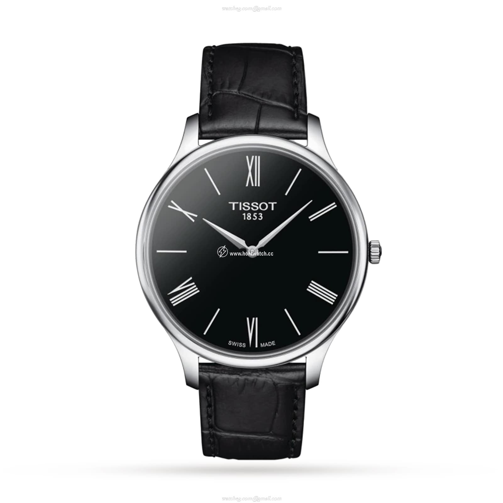 Tissot T-Classic Quartz Watch - Black Dial & Stainless Steel | 39mm