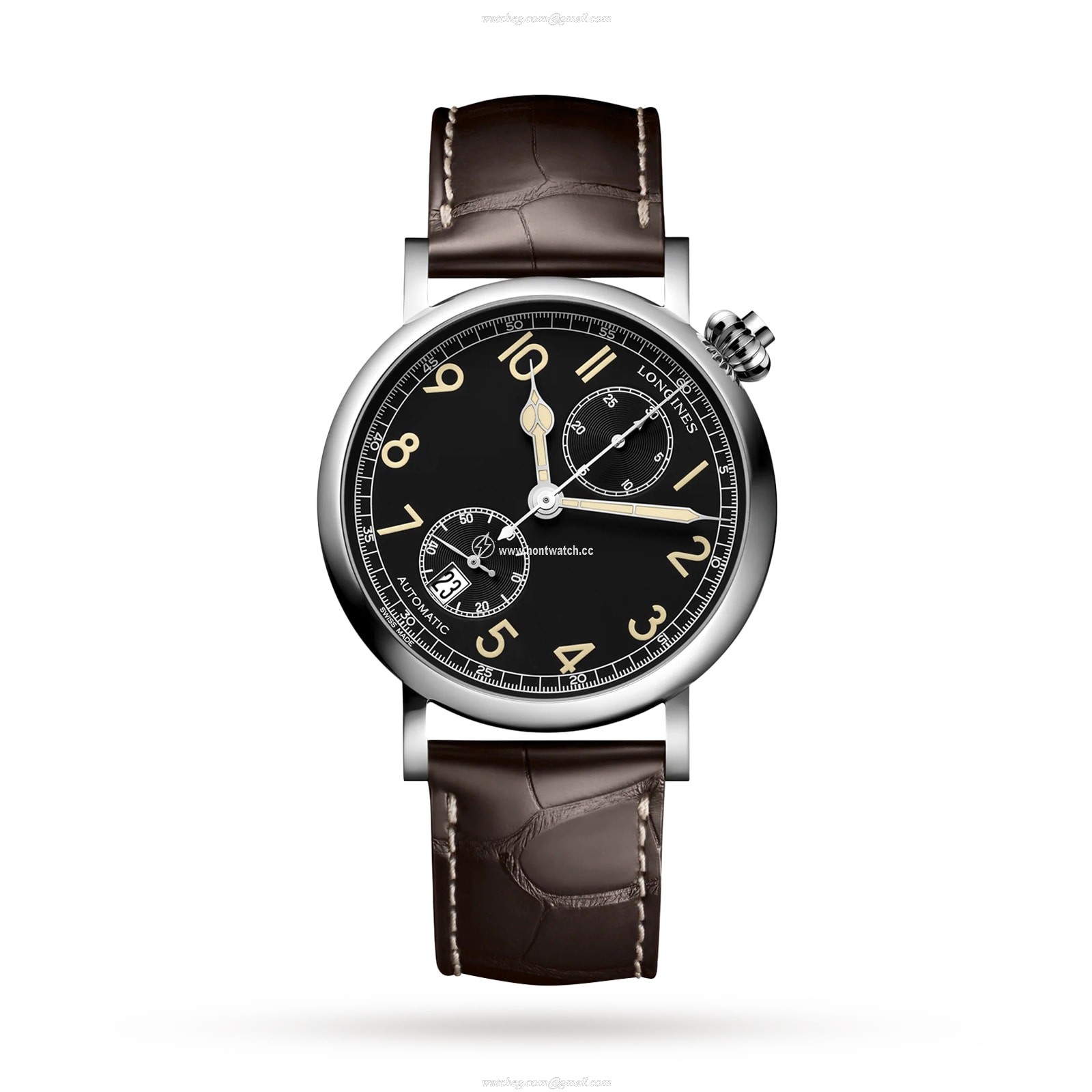 Longines Heritage Avigation L28124532 | 41mm Automatic Black Dial Watch