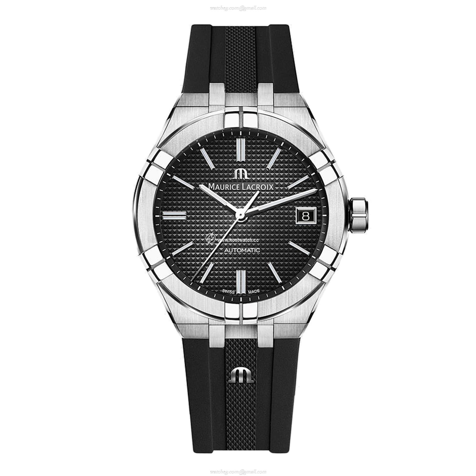 Maurice Lacroix Aikon Automatic Watch - 39mm Black Dial - Stainless Steel