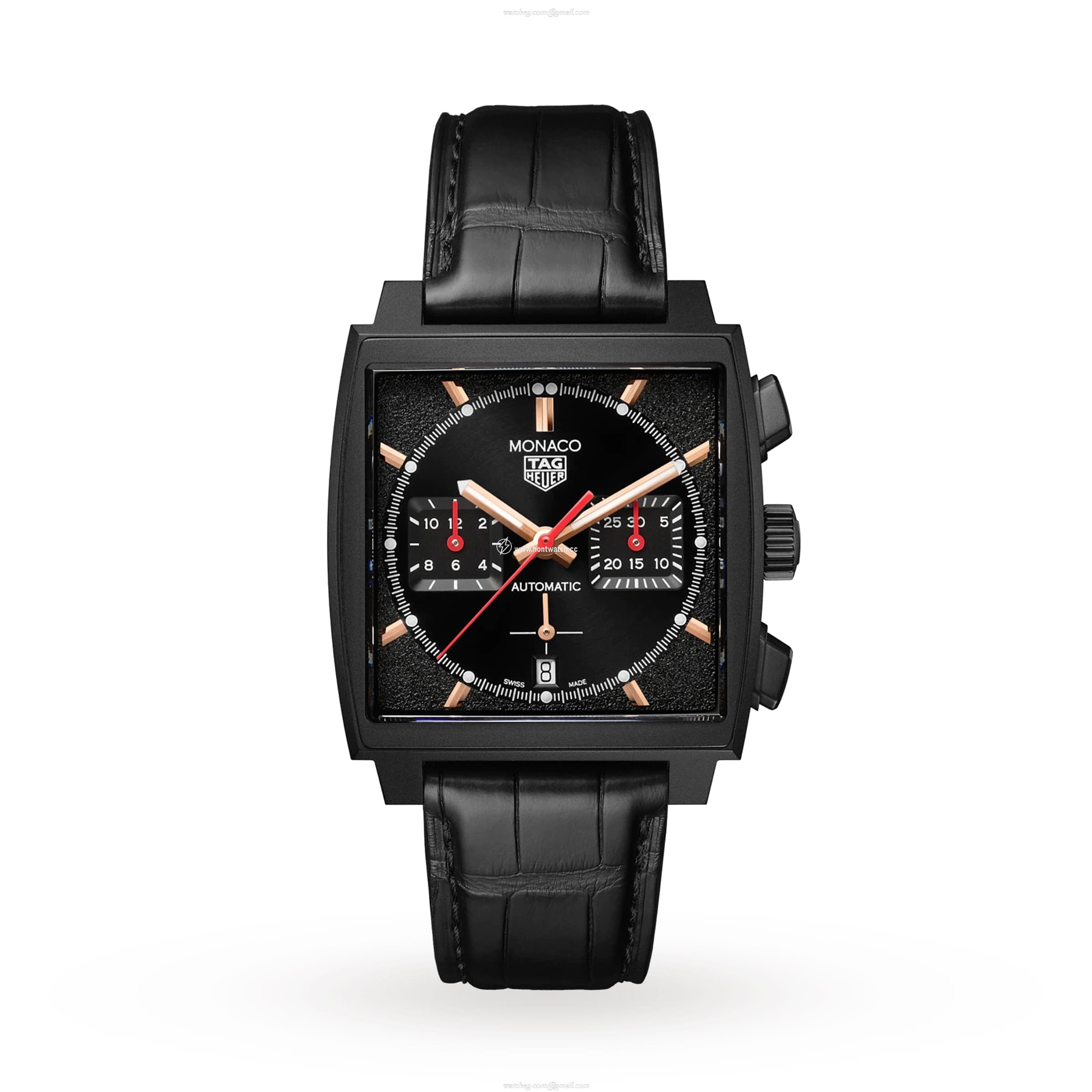 TAG Heuer Monaco CBL2180.FC6497 - 39mm Black Automatic Watch